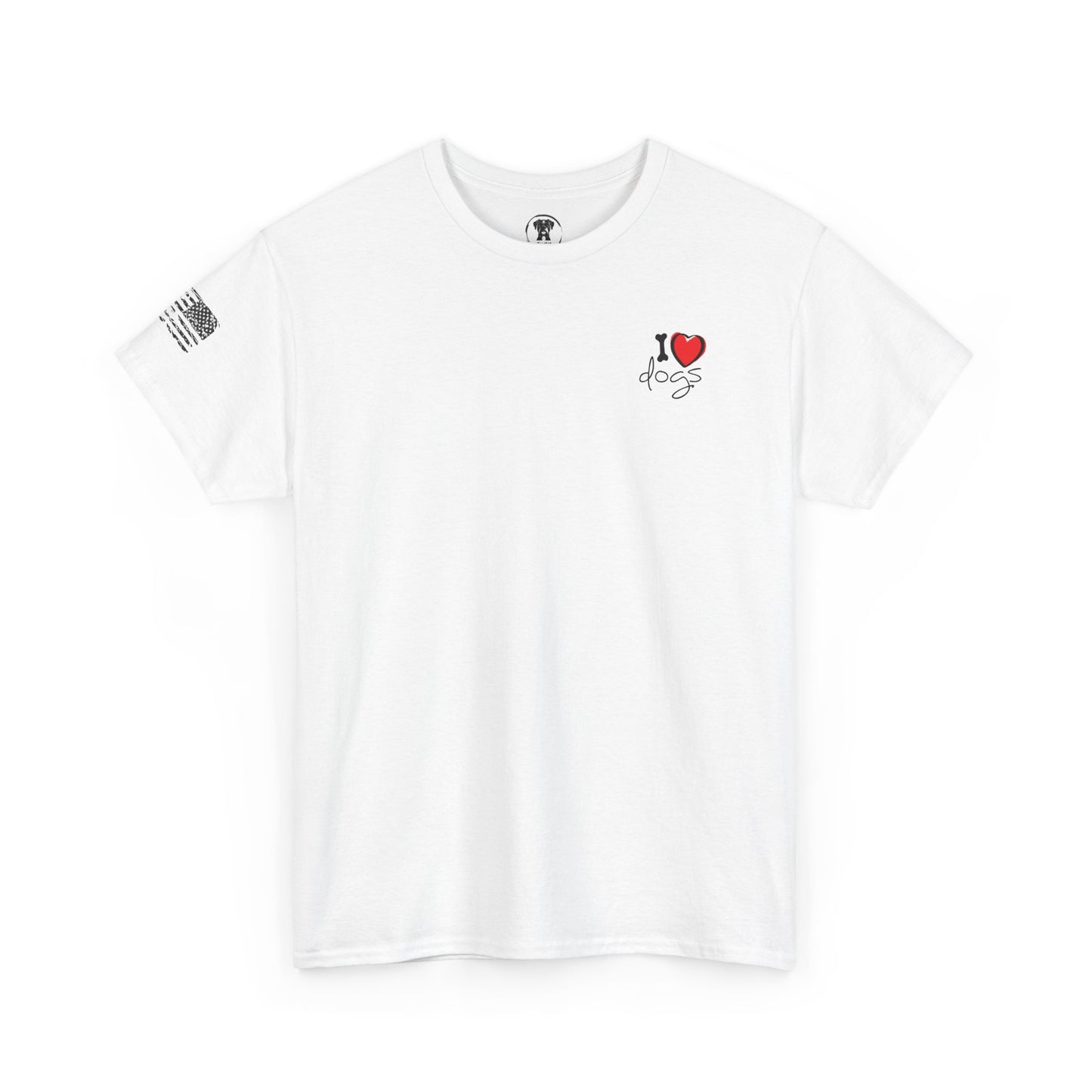 Ollie's: Peace Love Dogs T-Shirt, 100% Cotton