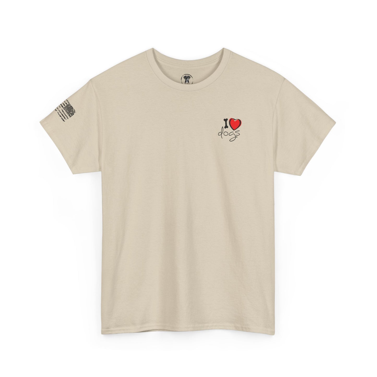 Ollie's: 'Peace Love Dogs' - 100% Cotton T-shirt