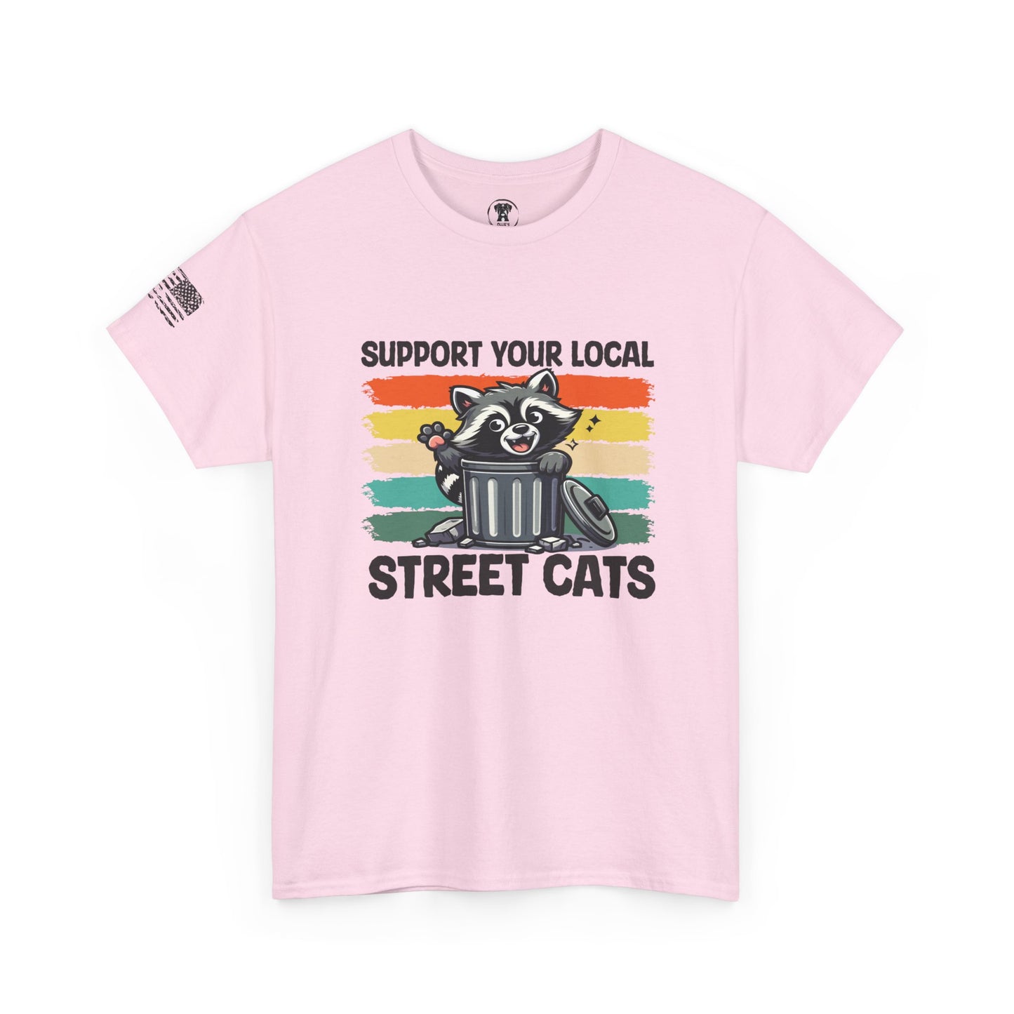 OIllie's: 'Support Your Local Street Cats' - 100% Cotton T-Shirt