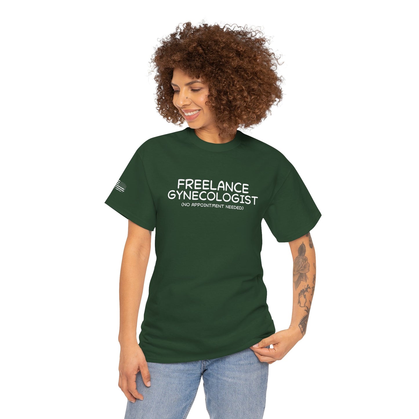 Ollie's: Freelance Gynecologist T-Shirt - 100% Cotton