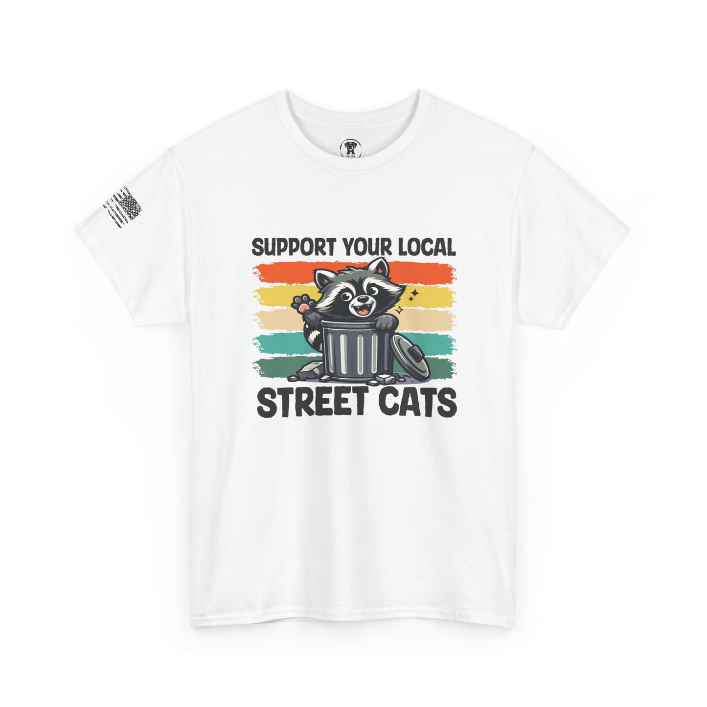 OIllie's: 'Support Your Local Street Cats' - 100% Cotton T-Shirt