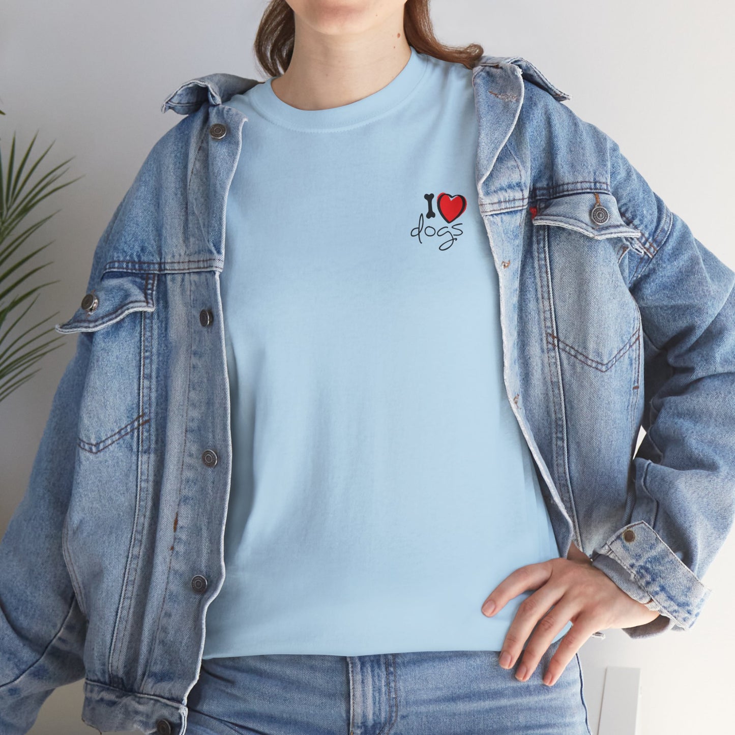 Ollie's: 'Peace Love Dogs' - 100% Cotton T-shirt