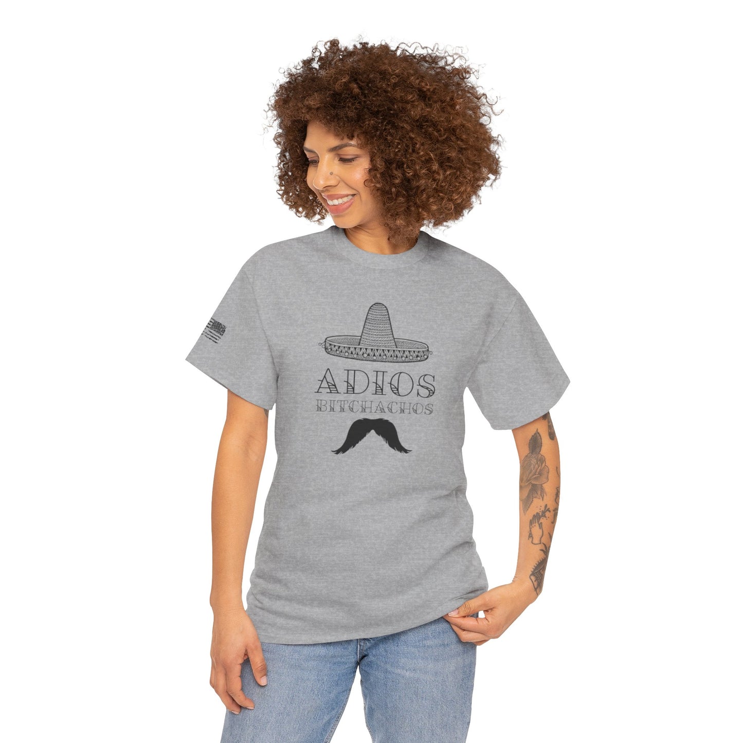 Ollie's: Adios Bitchachos - 100% Cotton T-shirt