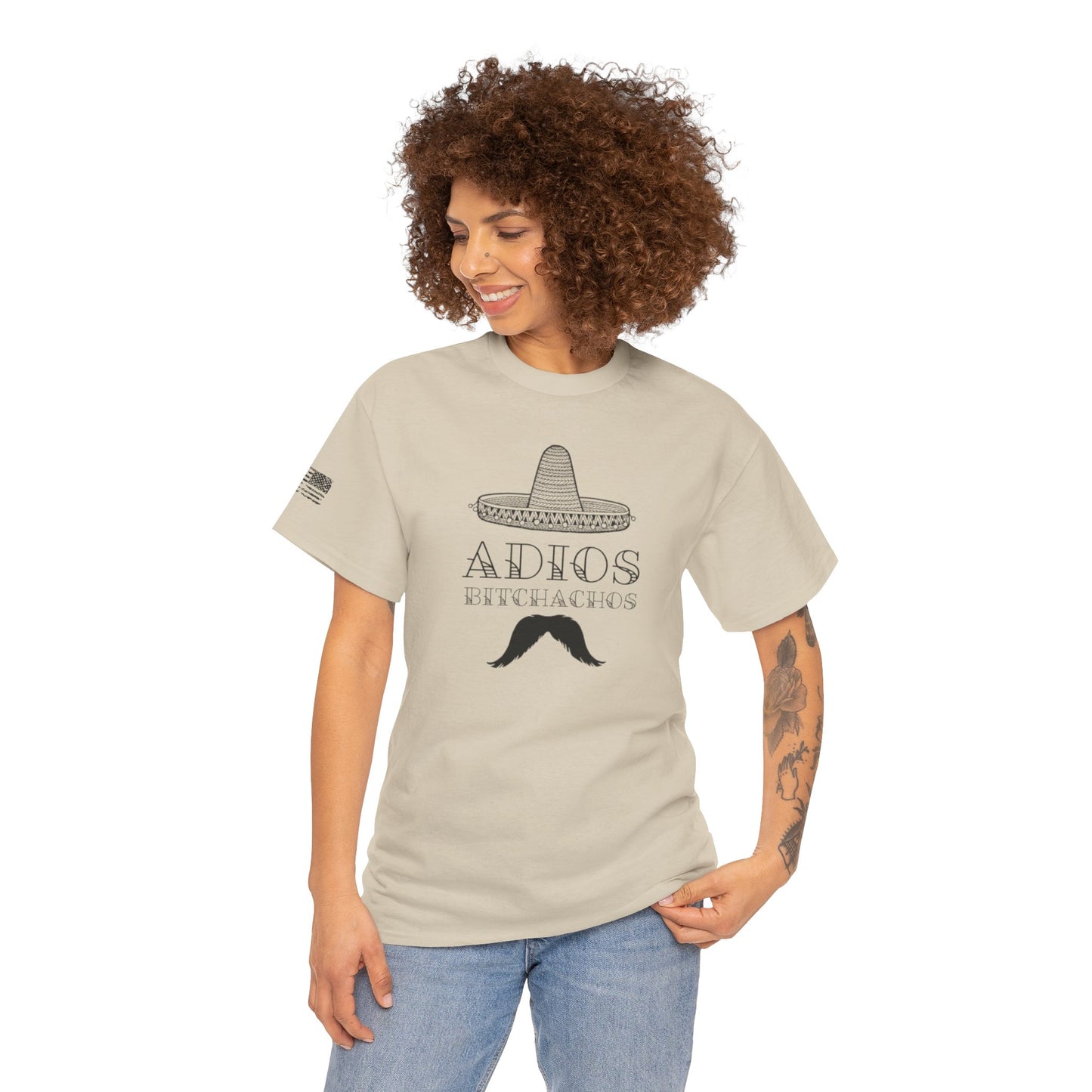 Ollie's: Adios Bitchachos - 100% Cotton T-shirt