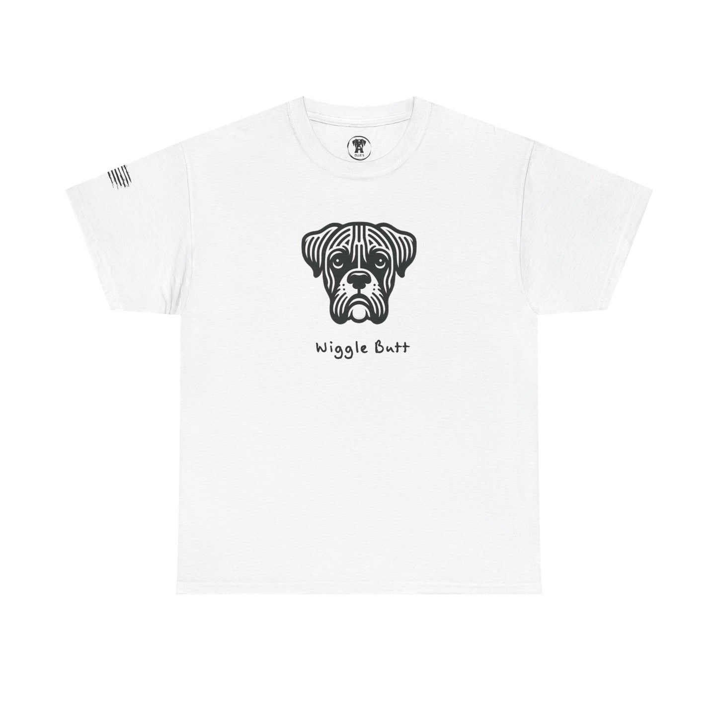 Ollie's: Wiggle Butt T-Shirt - Boxer Dog, 100% Cotton