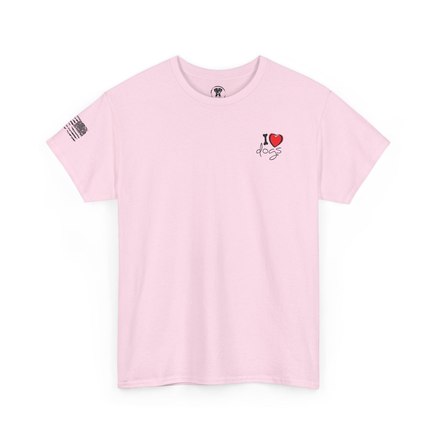 Ollie's: Peace Love Dogs T-Shirt, 100% Cotton