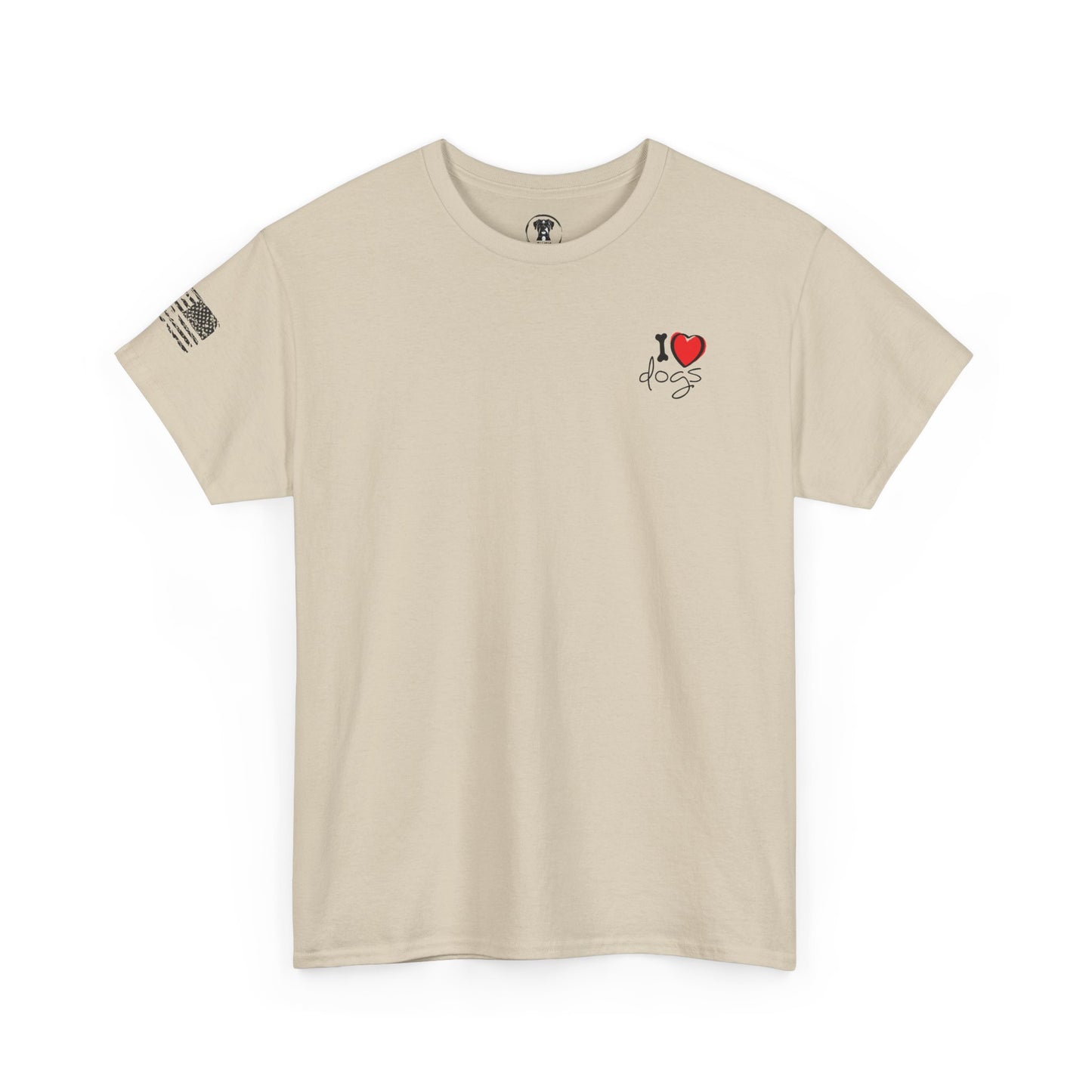 Ollie's: Peace Love Dogs T-Shirt, 100% Cotton
