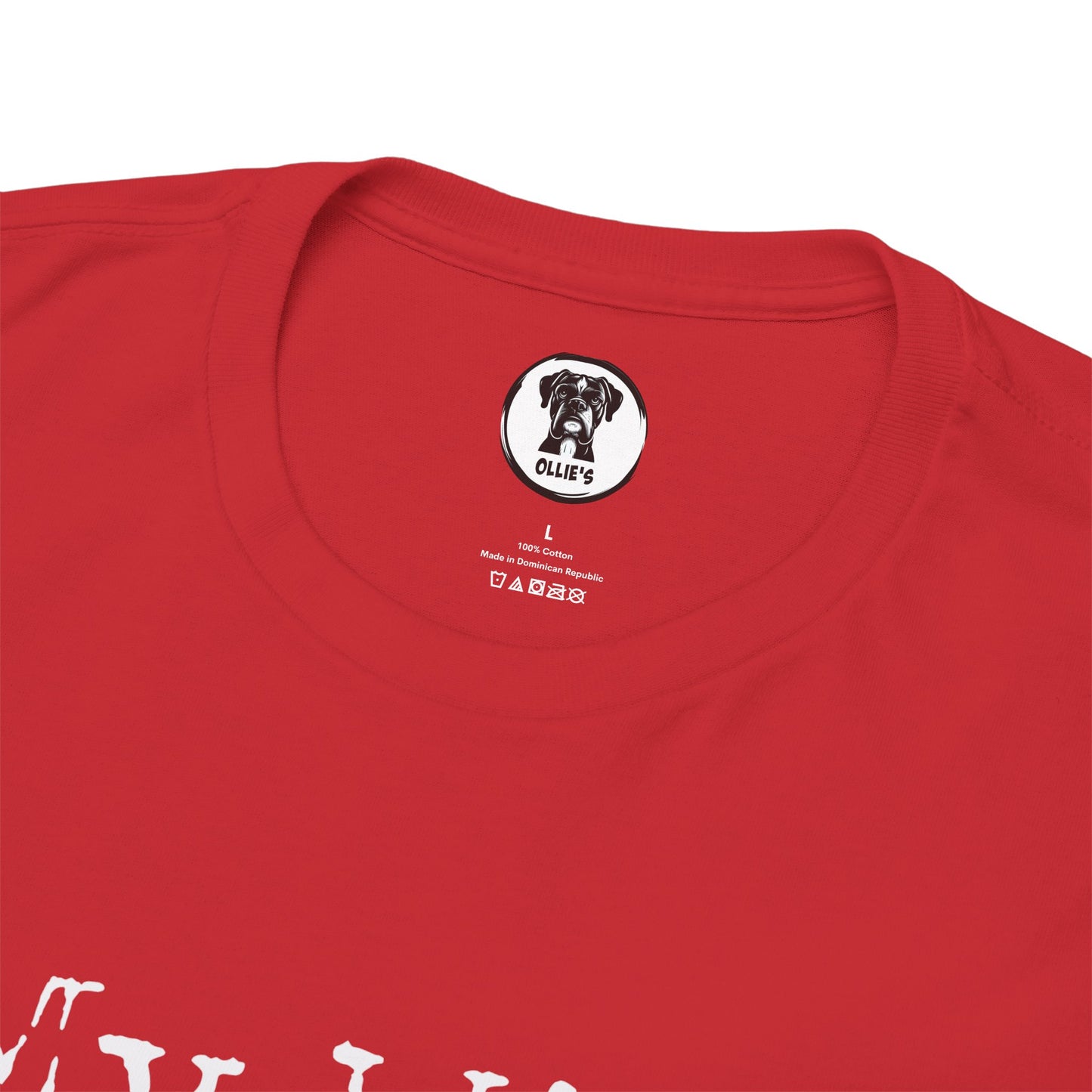 Ollie's: My Wife Beats Me T-Shirt, Dark - 100% Cotton