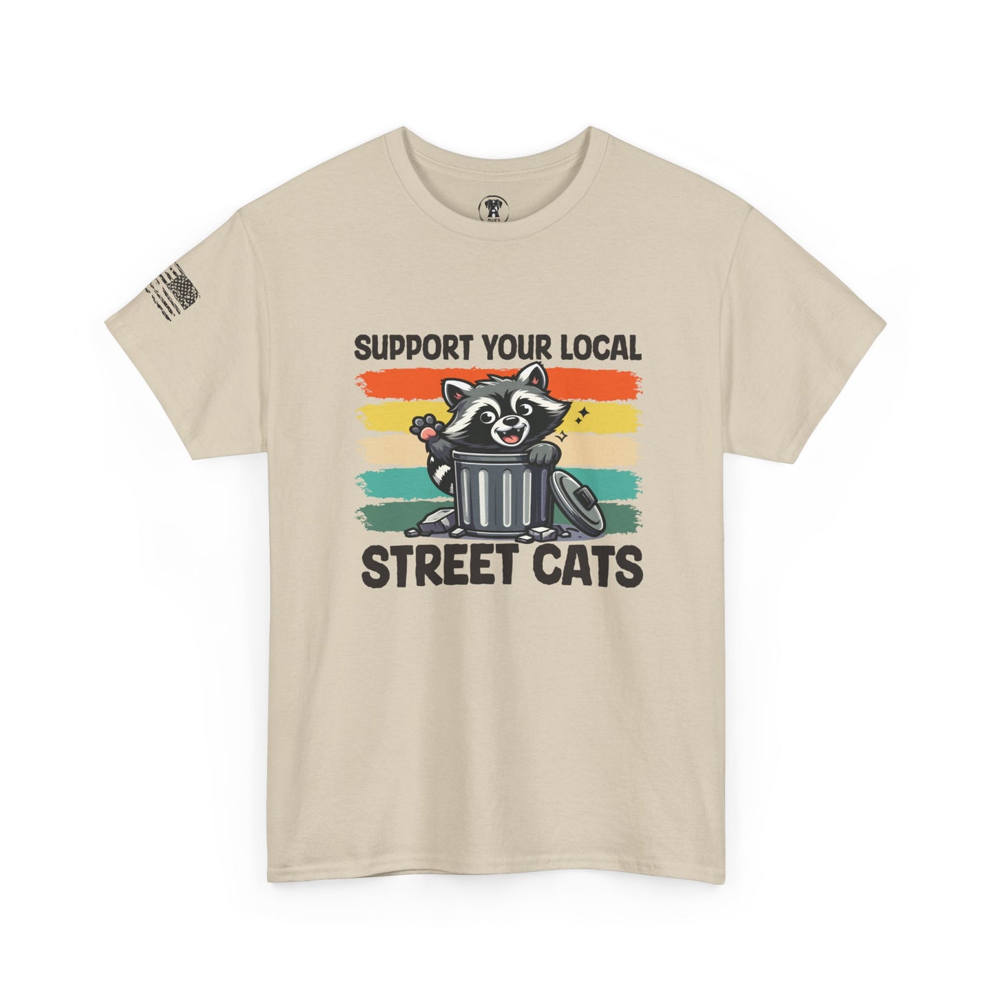OIllie's: 'Support Your Local Street Cats' - 100% Cotton T-Shirt