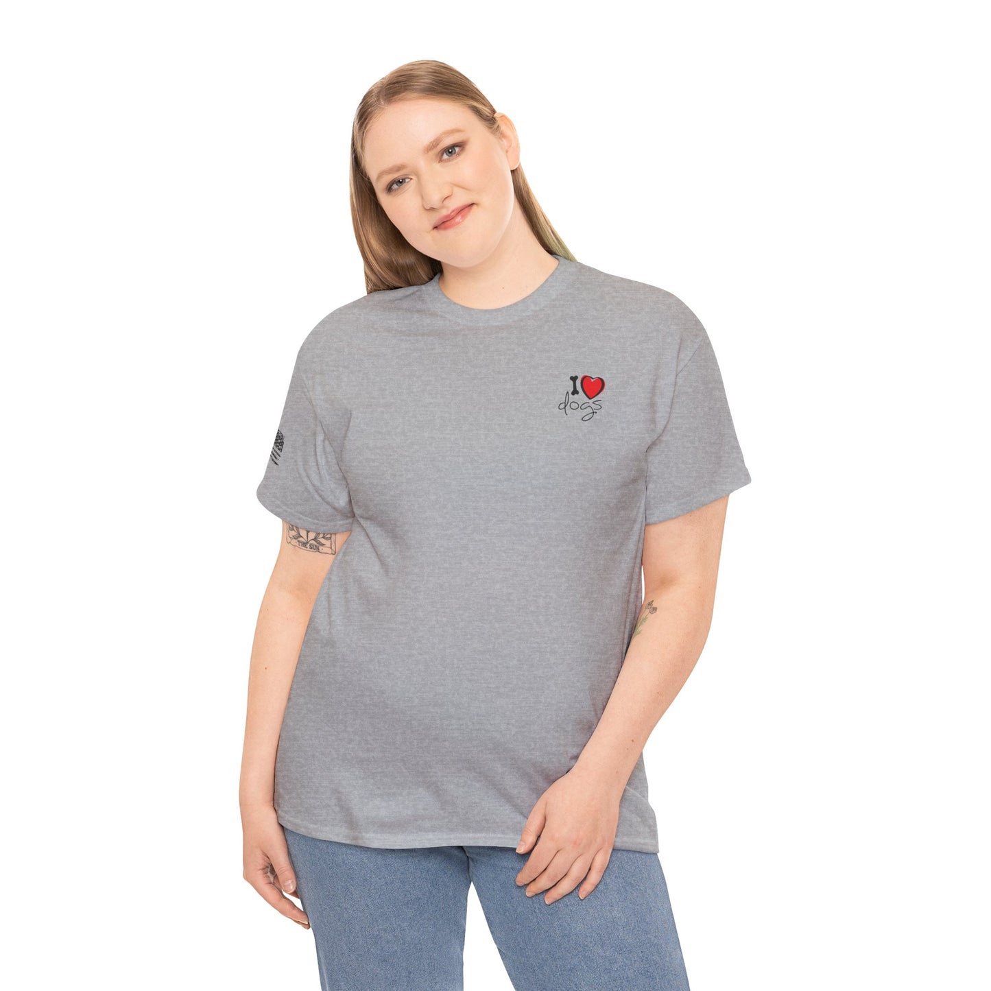 Ollie's: Peace Love Dogs T-Shirt, 100% Cotton