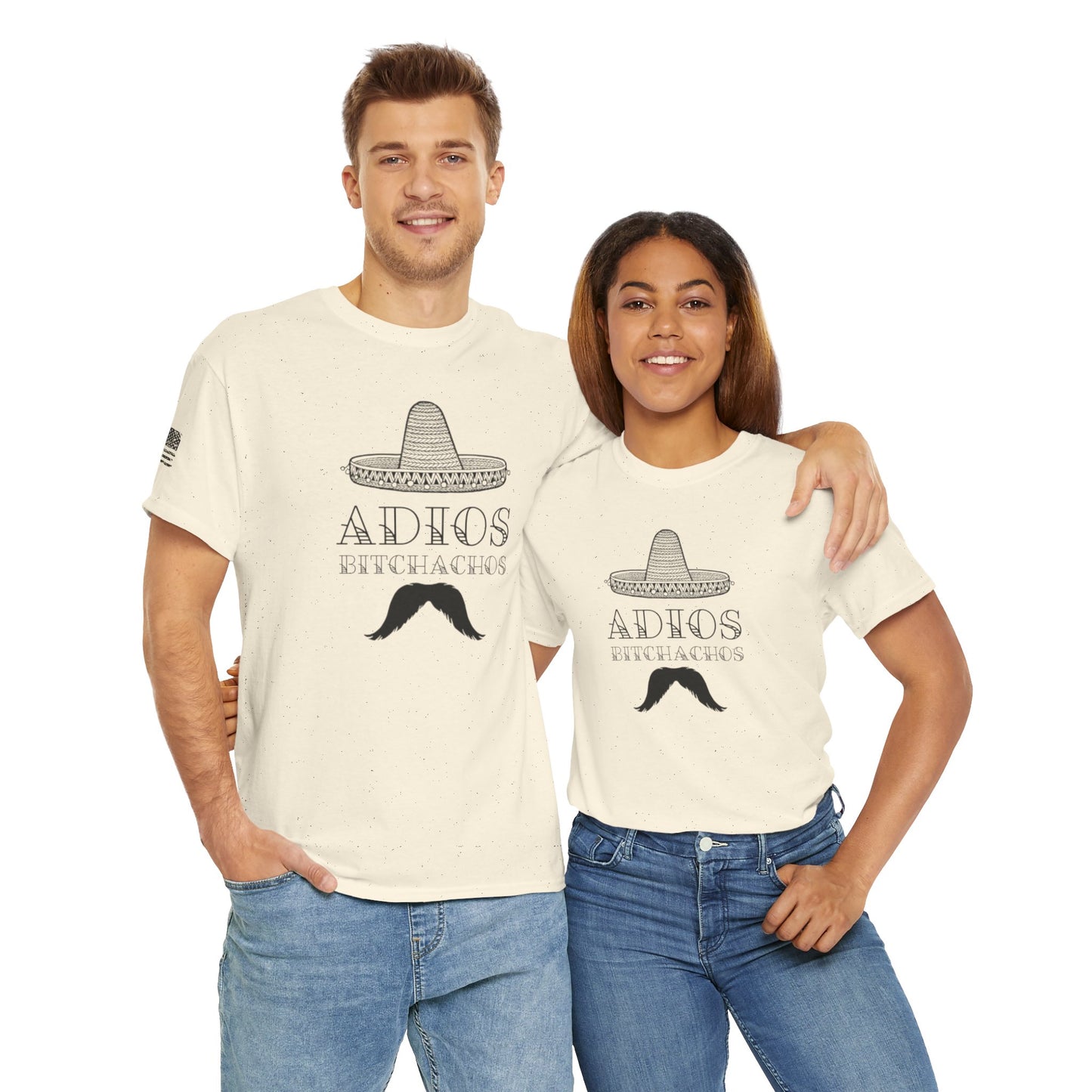 Ollie's: Adios Bitchachos - 100% Cotton T-shirt
