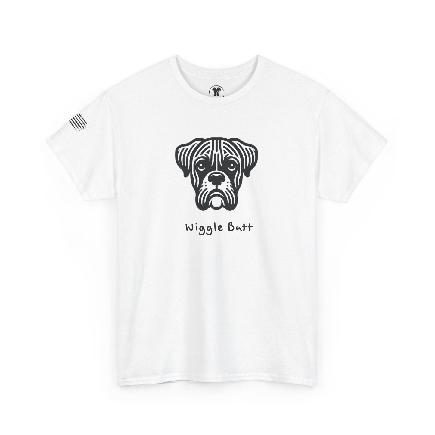 Ollie's: Wiggle Butt T-Shirt - Boxer Dog, 100% Cotton