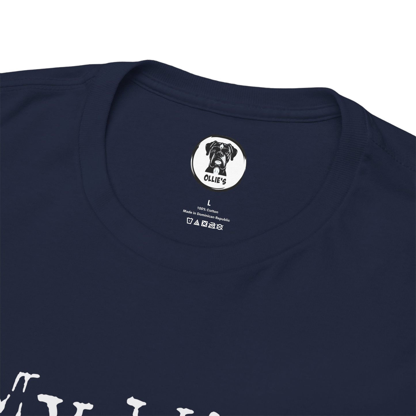 Ollie's: My Wife Beats Me T-Shirt, Dark - 100% Cotton
