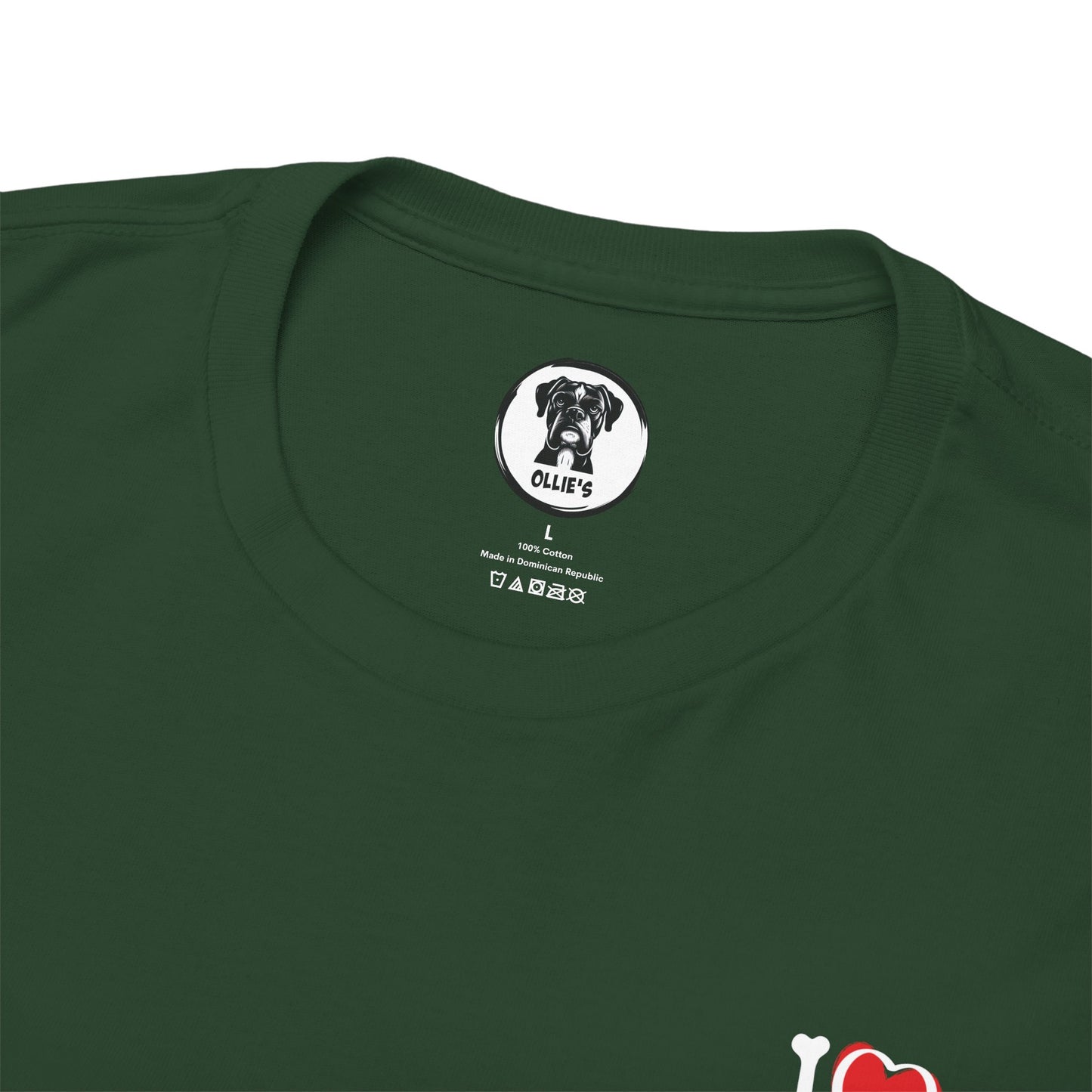 Ollie's: Peace Love Dogs T-Shirt, 100% Cotton