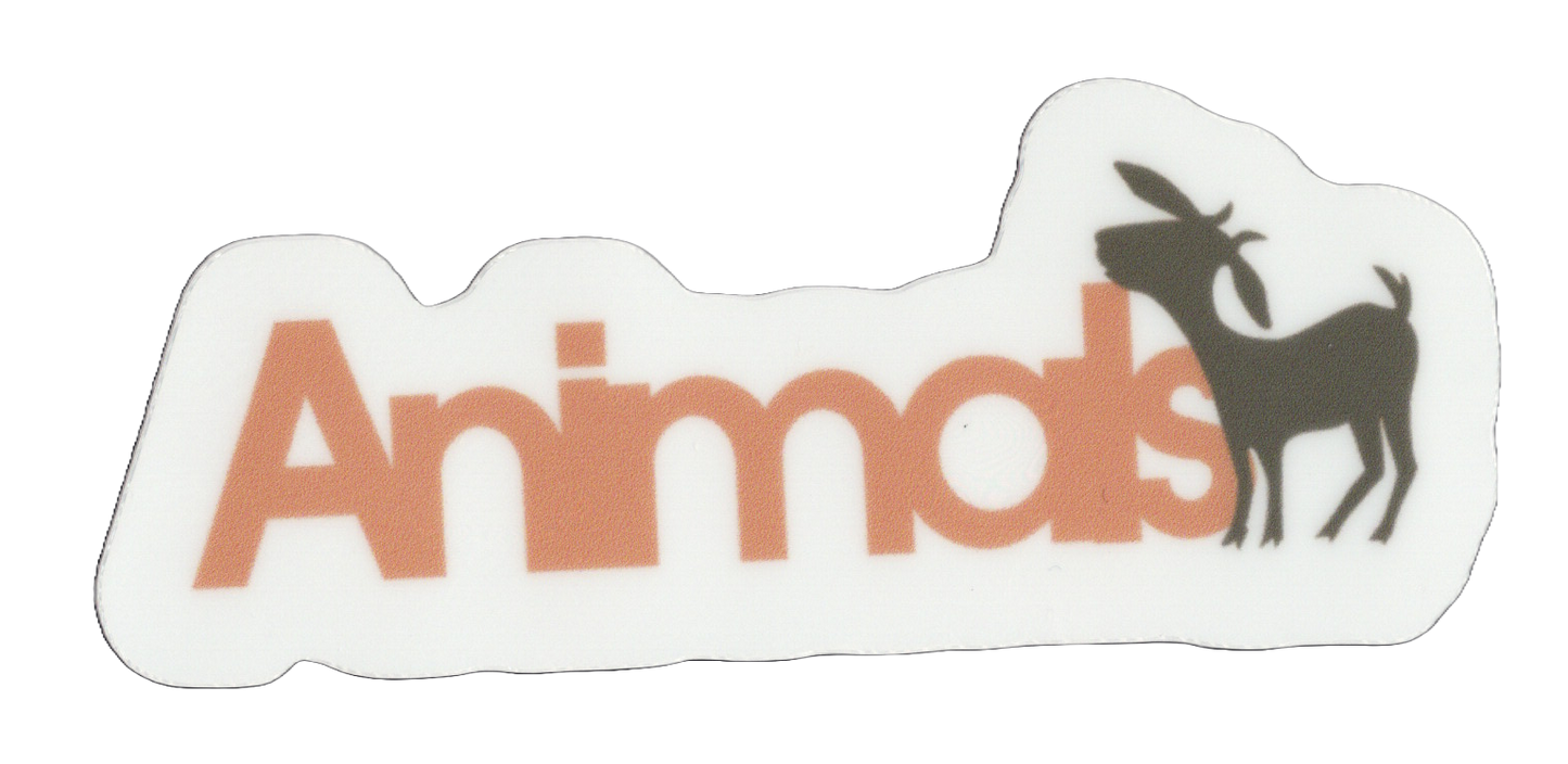 Durable vinyl die-cut Animals Sticker