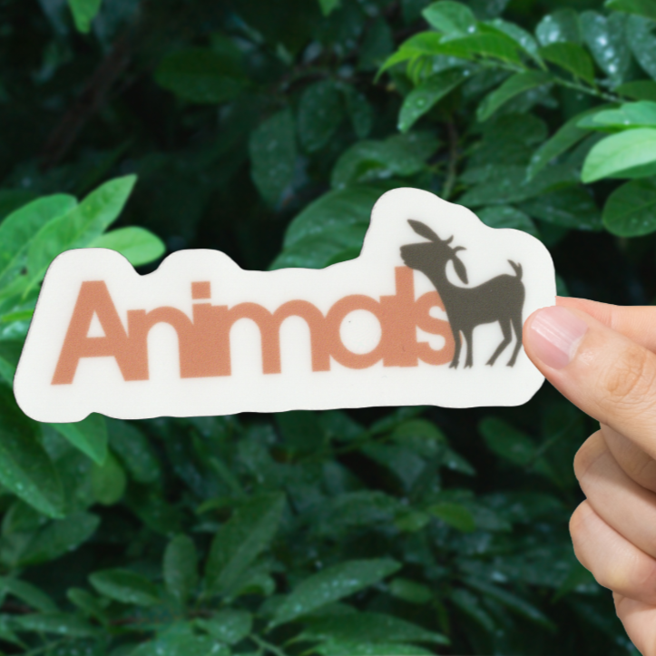 Durable, vinyl, die-cut, Animals Sticker