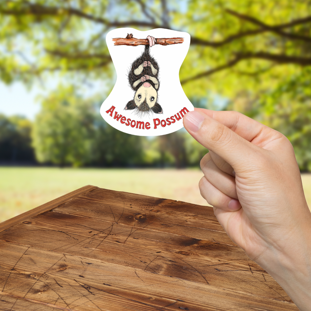 Awesome Possum Sticker - Durable, Vinyl