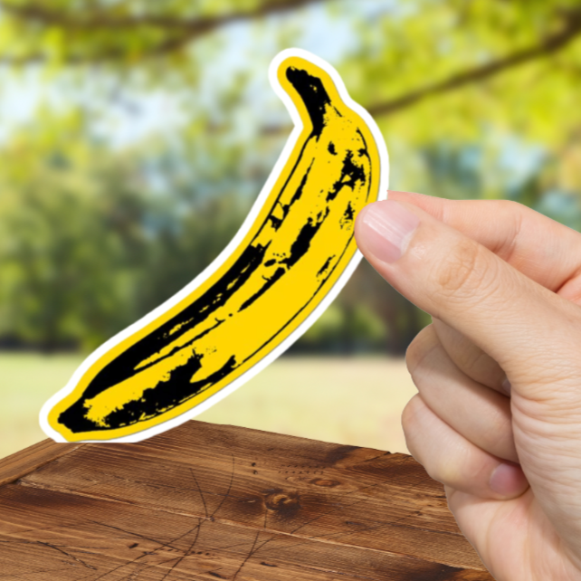 Durable, vinyl, die-cut, Banana Sticker.