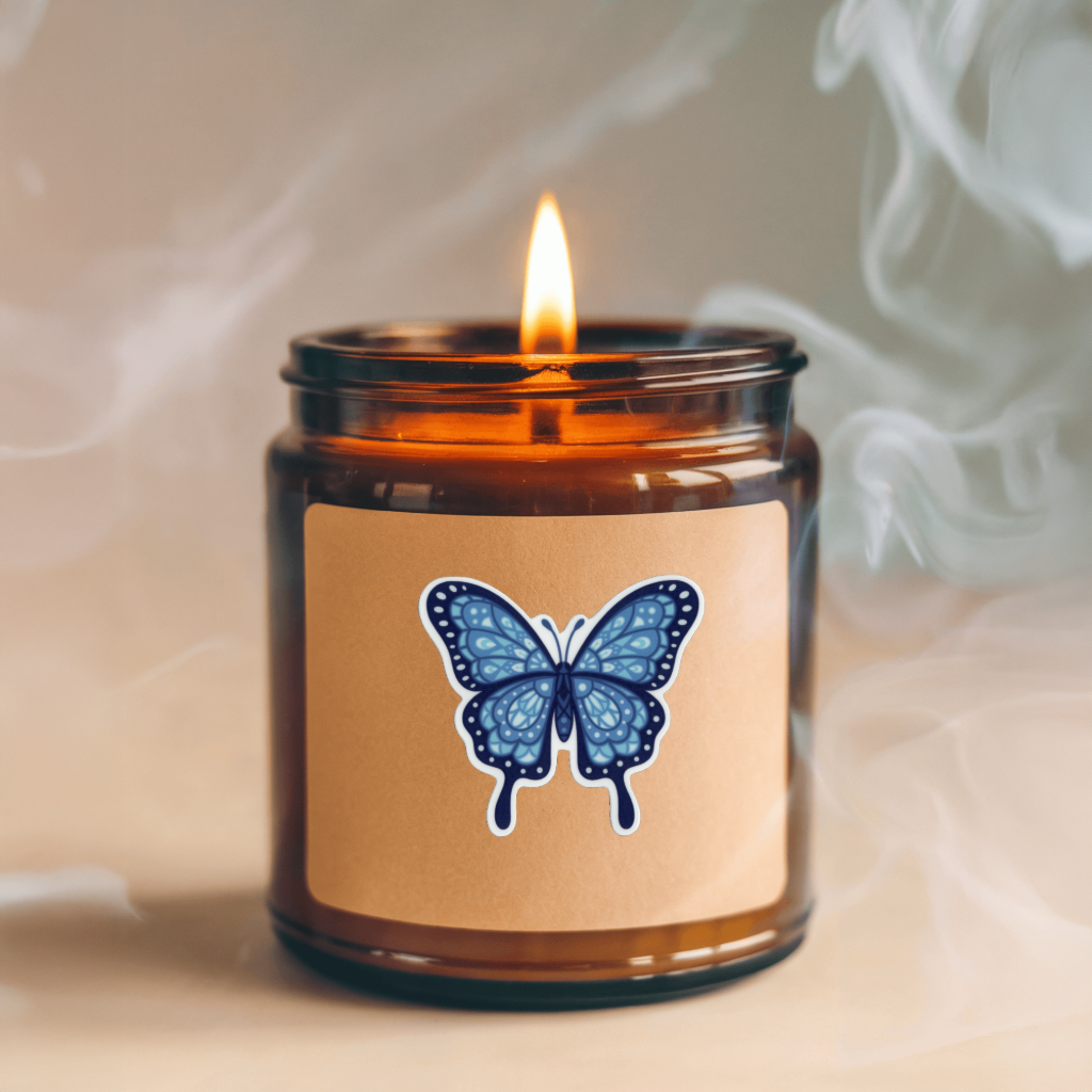 Durable vinyl, die-cut Butterfly Sticker