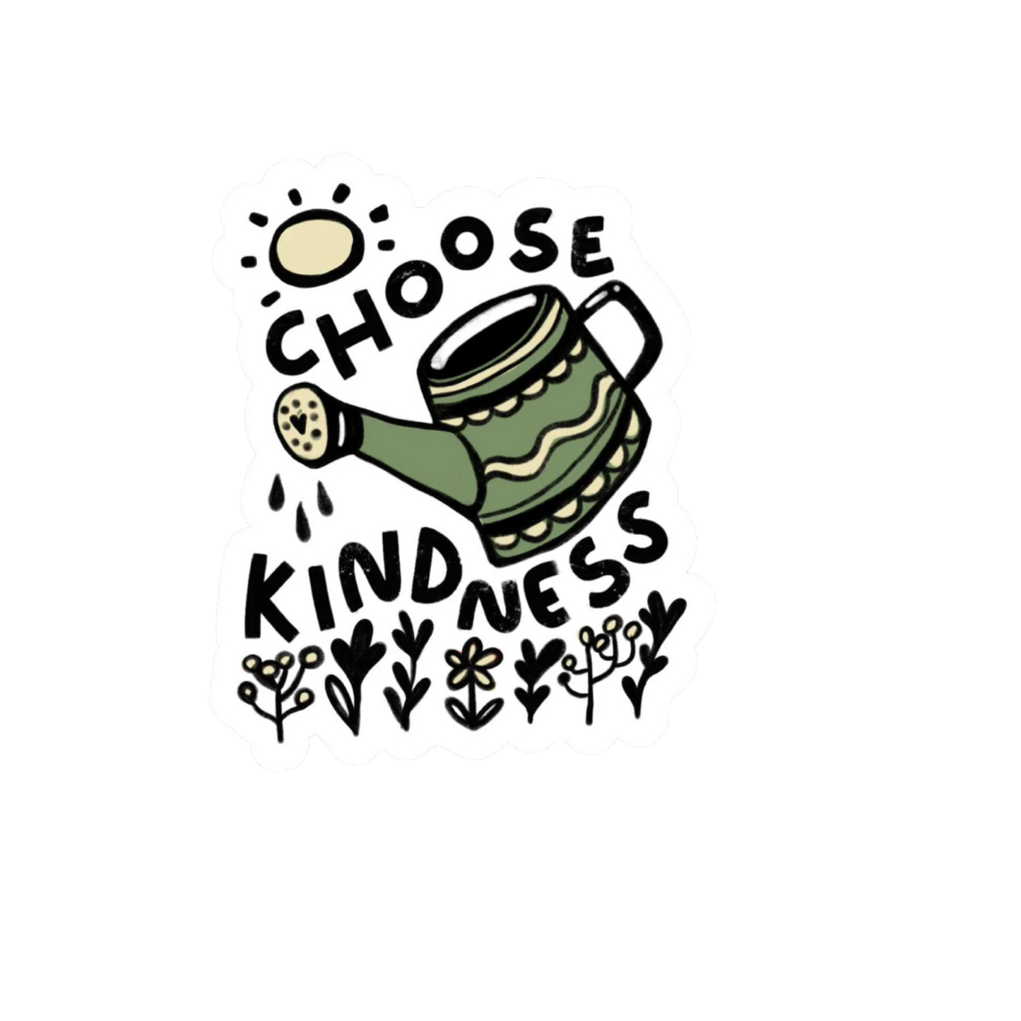 Durable vinyl, die-cut Choose Kindness Sticker