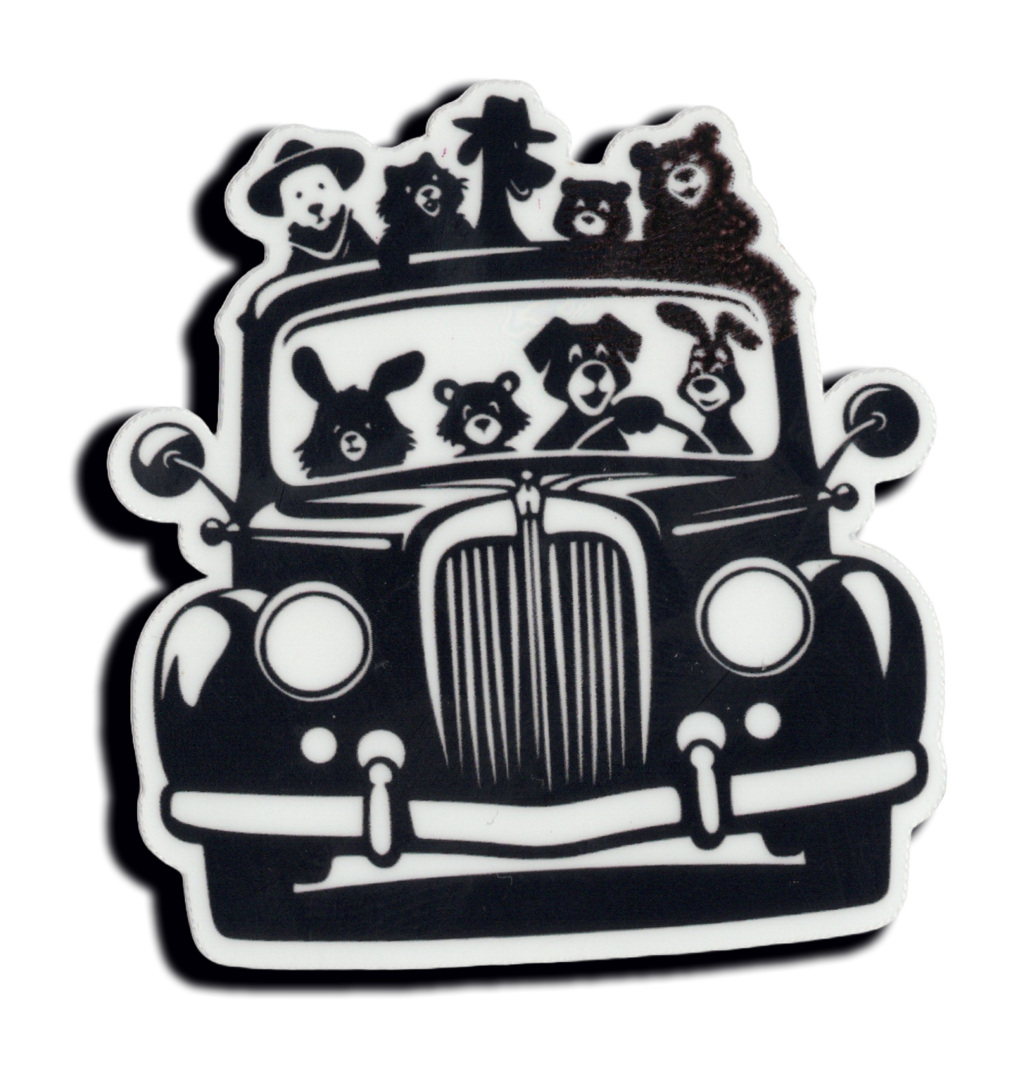 Durable vinyl, die-cut Critter Car Sticker