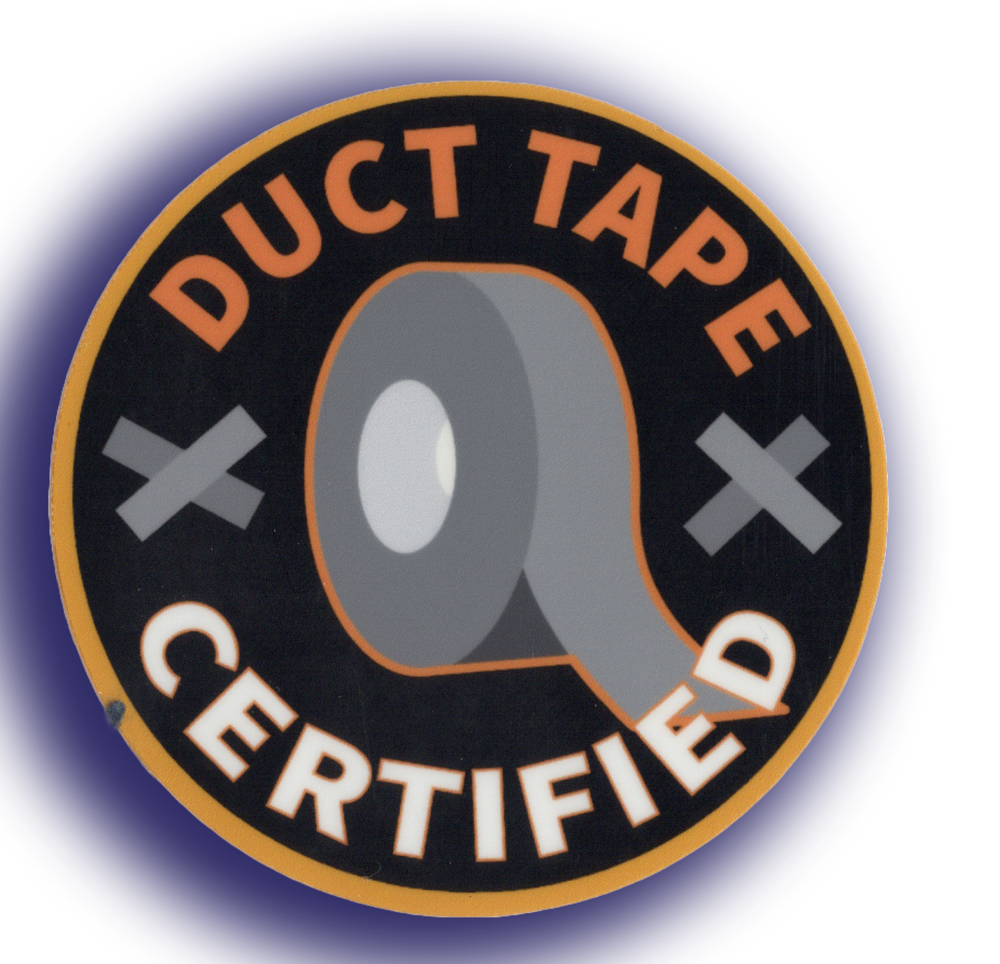 Durable vinyl, die-cut Duct Tape Sticker