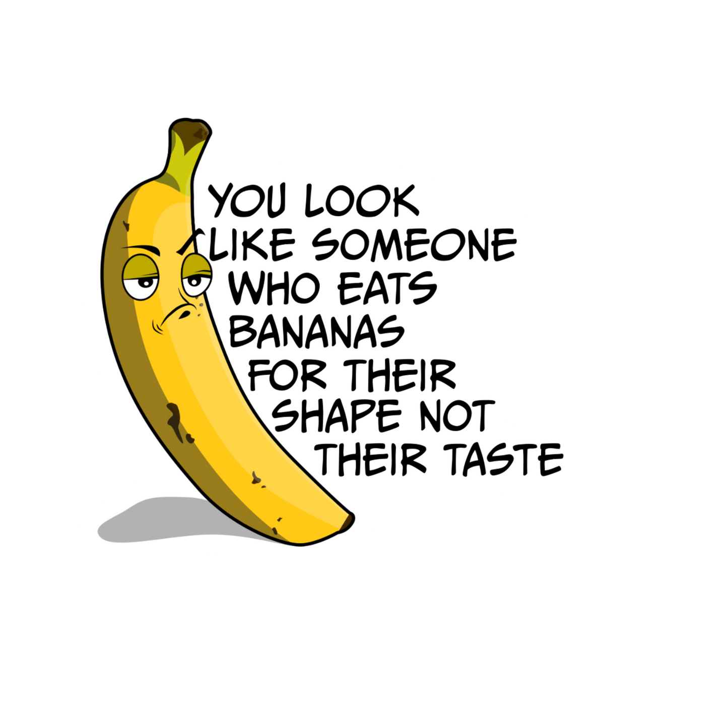 Durable vinyl die-cut Eat Bananas Sticker