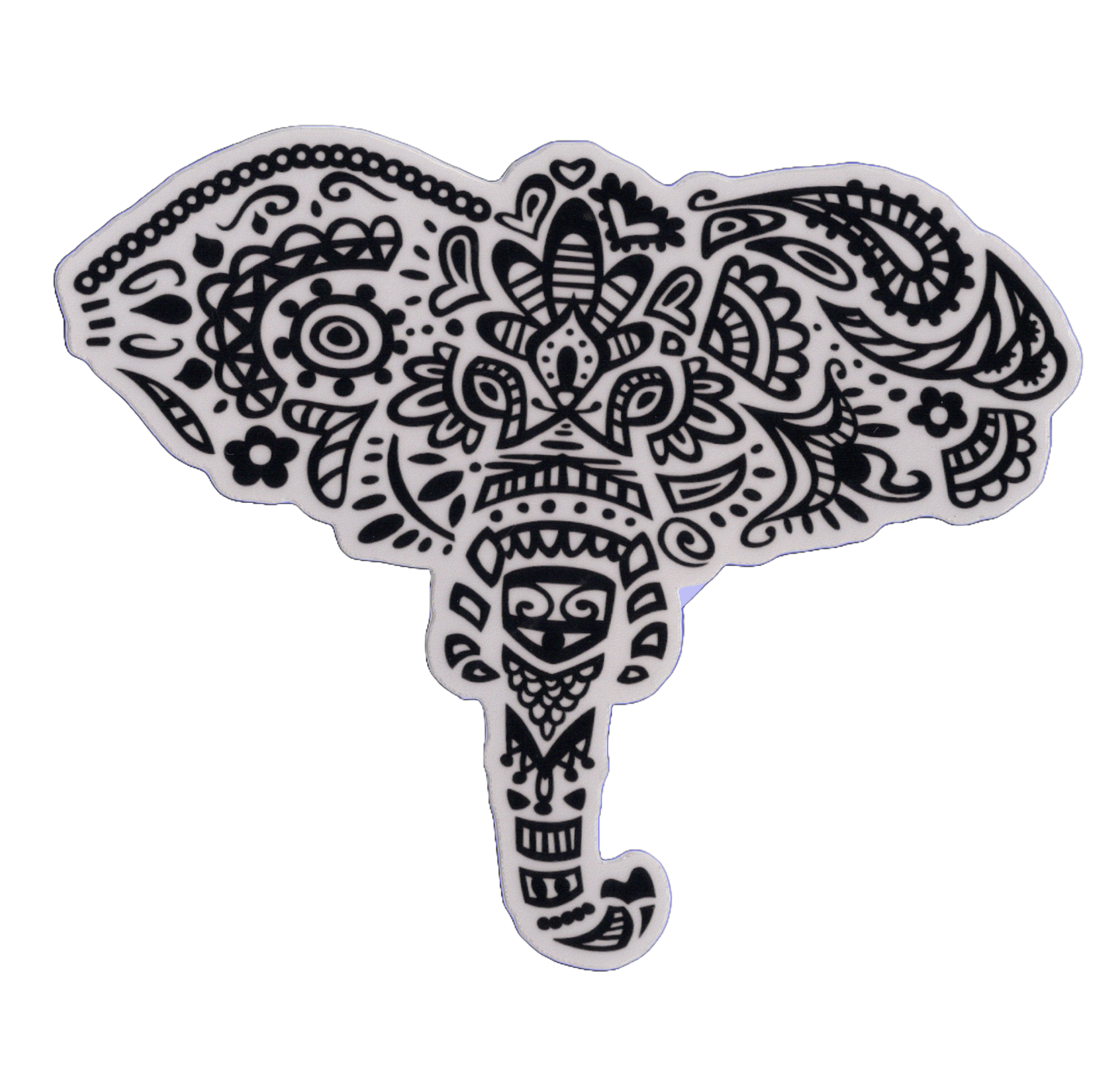 Durable vinyl, die-cut Elephant Sticker