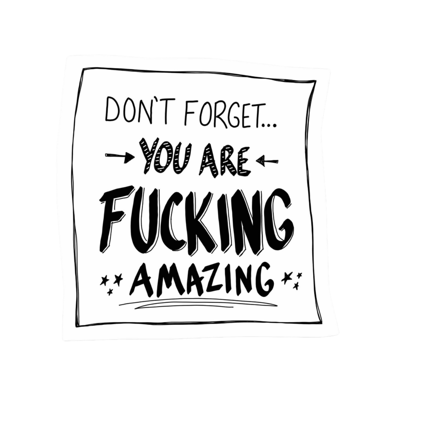 Our Fcking Amazing Sticker! unique, high-quality, vinyl die-cut, eco-friendly stickers