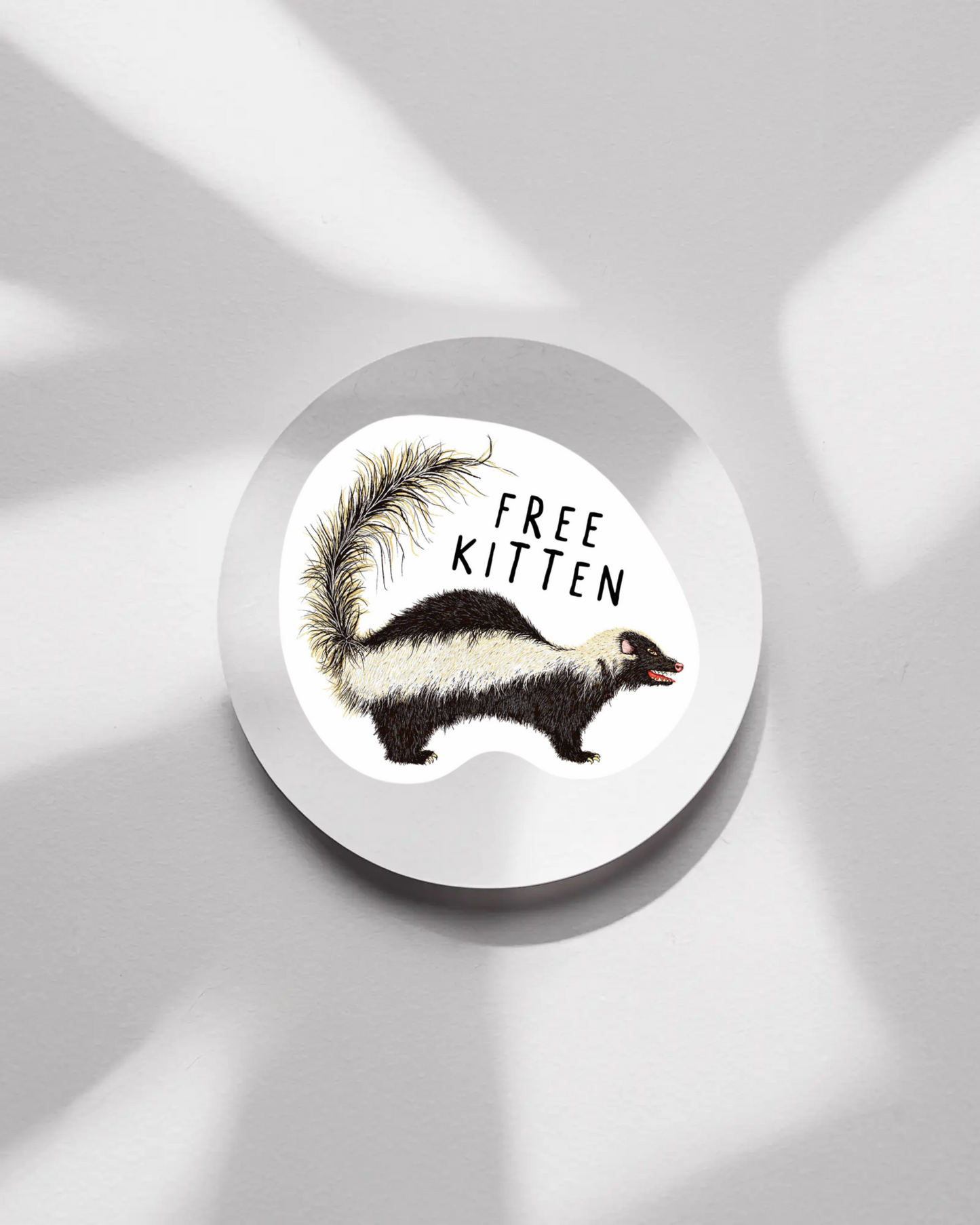 Our Free Kitten Sticker! unique high-quality, vinyl, die-cut, eco-friendly stickers