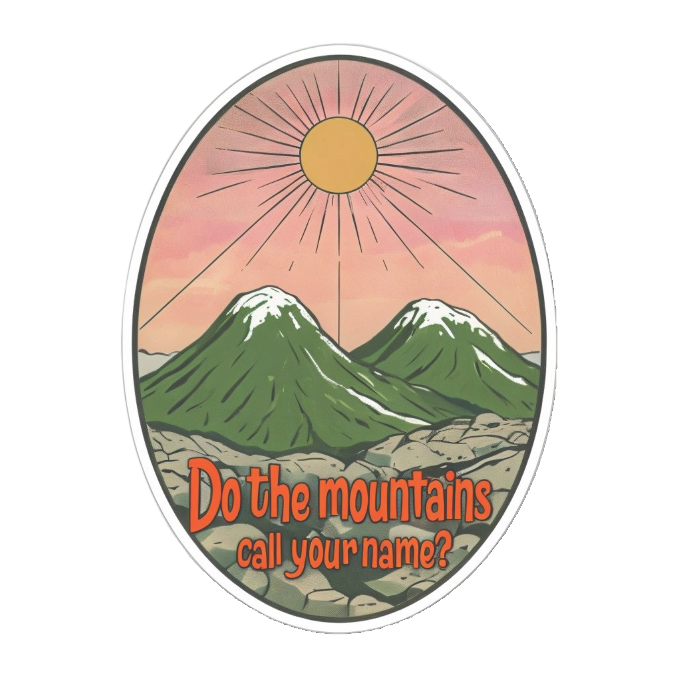 Durable vinyl, Green Mountains Sticker
