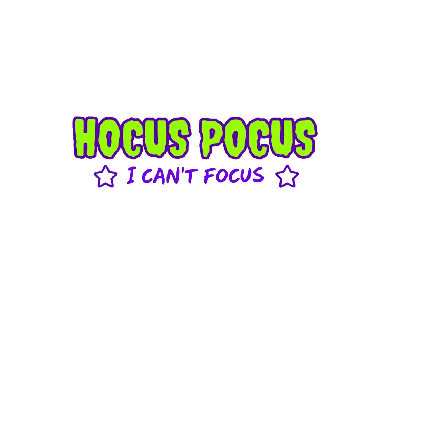 Durable, die-cut Hocus Pocus Sticker