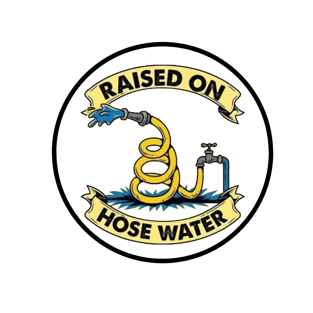 Durable vinyl die-cut Hose Water Sticker