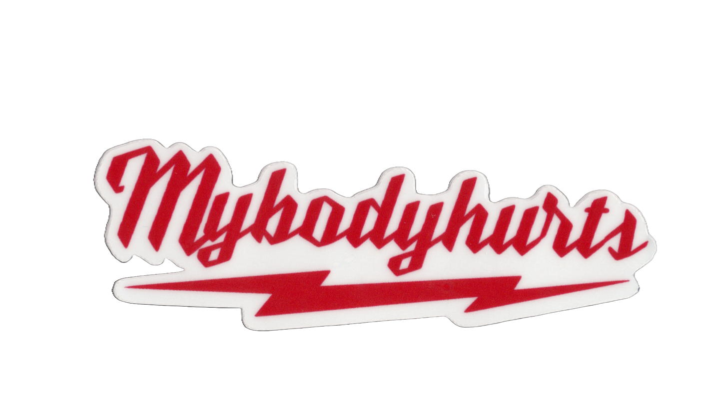 Durable vinyl, die-cut My Body Sticker