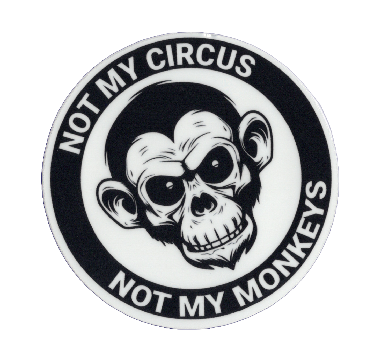 Durable vinyl, die-cut My Circus Sticker