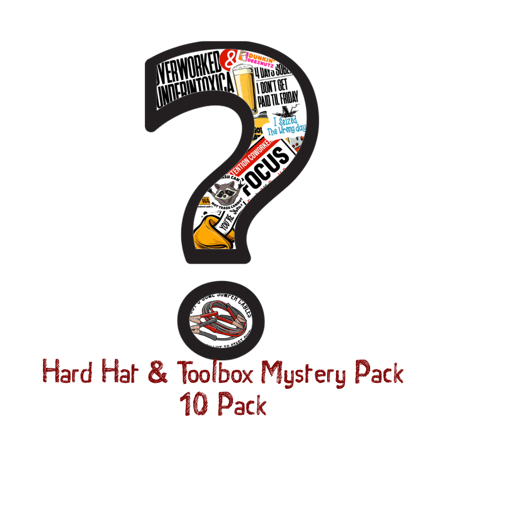Hard Hat Mystery Sticker 10 Pack