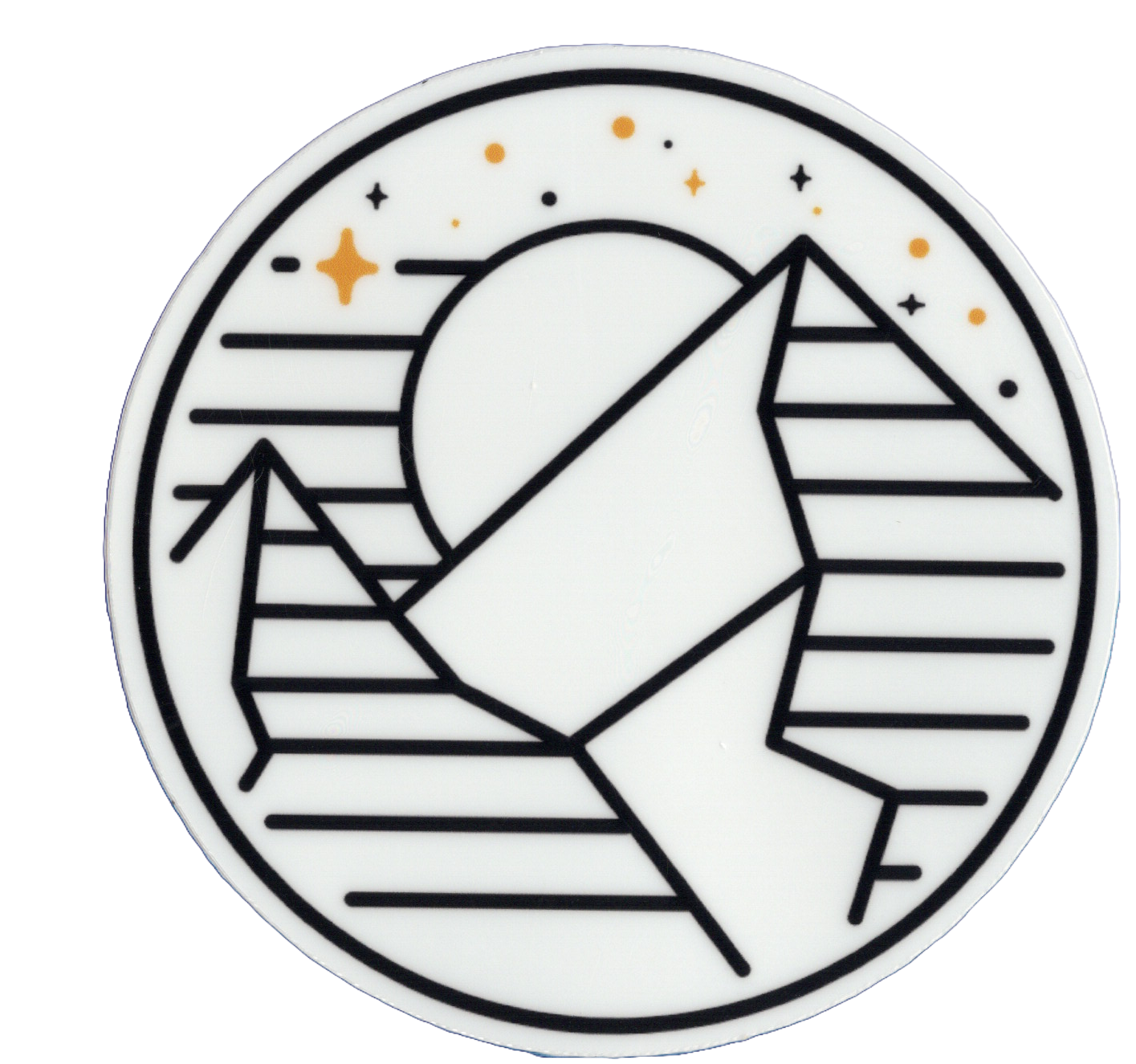 Durable vinyl, die-cut Outdoors Sticker