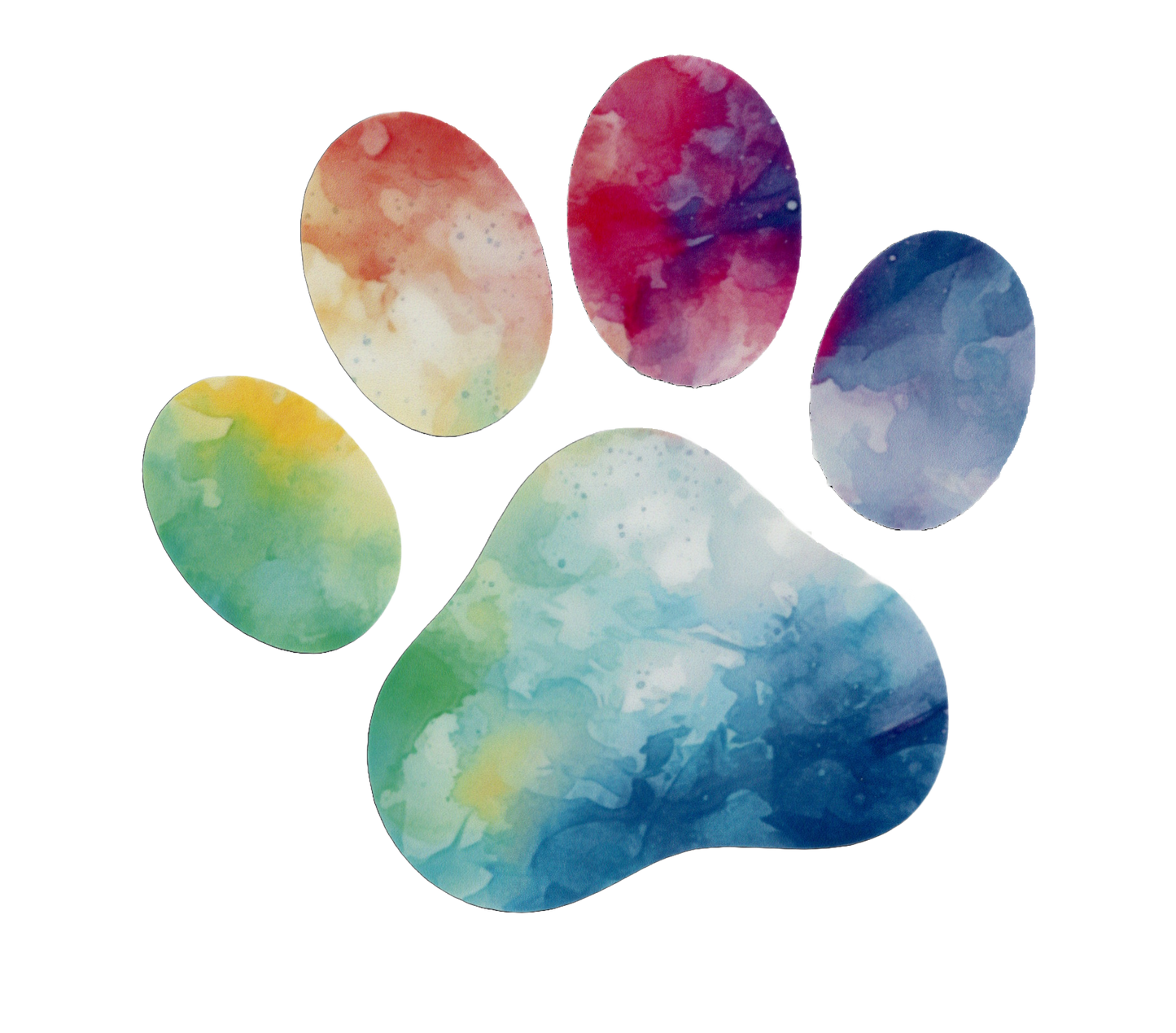 Durable vinyl, die-cut Paw 2 Sticker