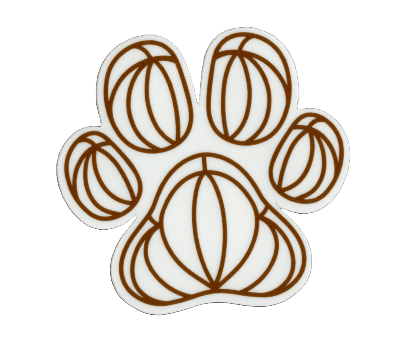 Durable vinyl, die-cut Paw Sticker