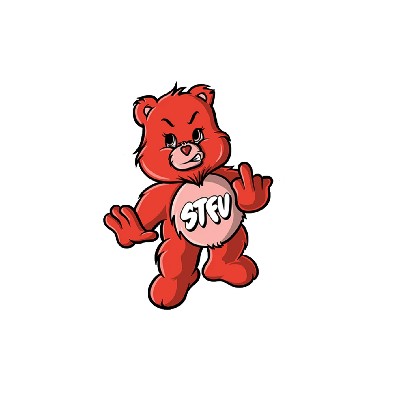 Durable vinyl die-cut STFU Sticker