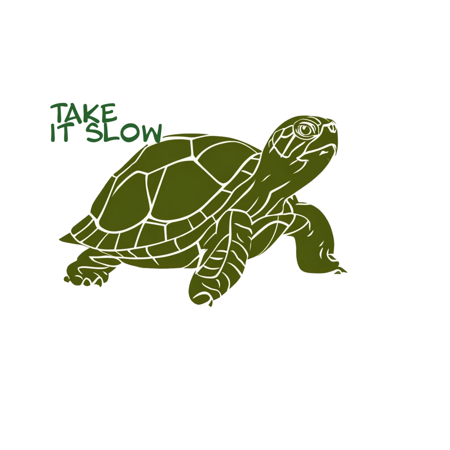 Durable vinyl die-cut Slow Sticker