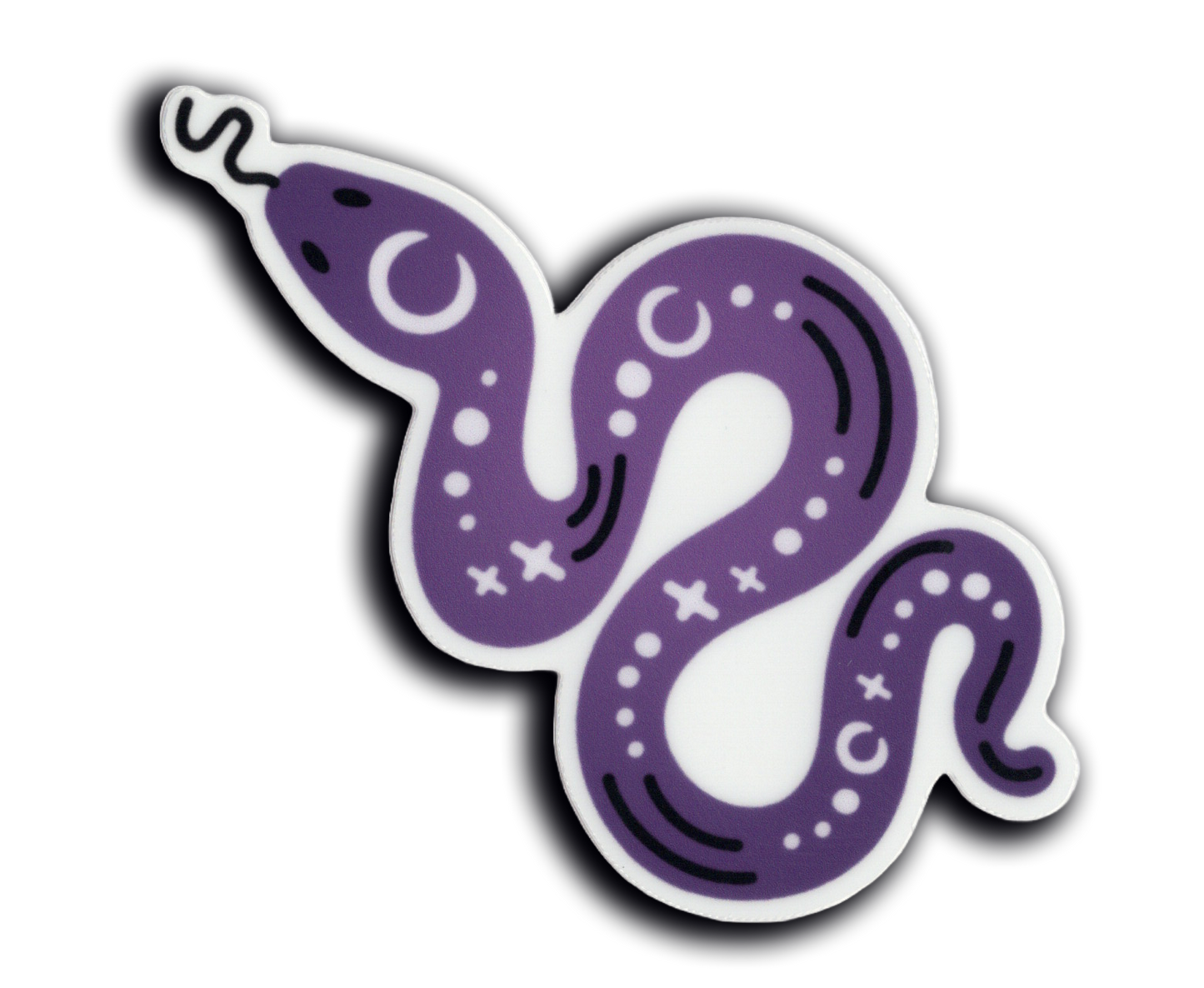 Durable vinyl, die-cut Snake Sticker