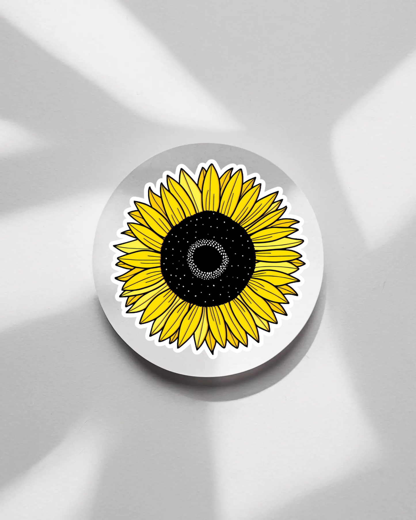 Durable, die-cut Sunflower Sticker