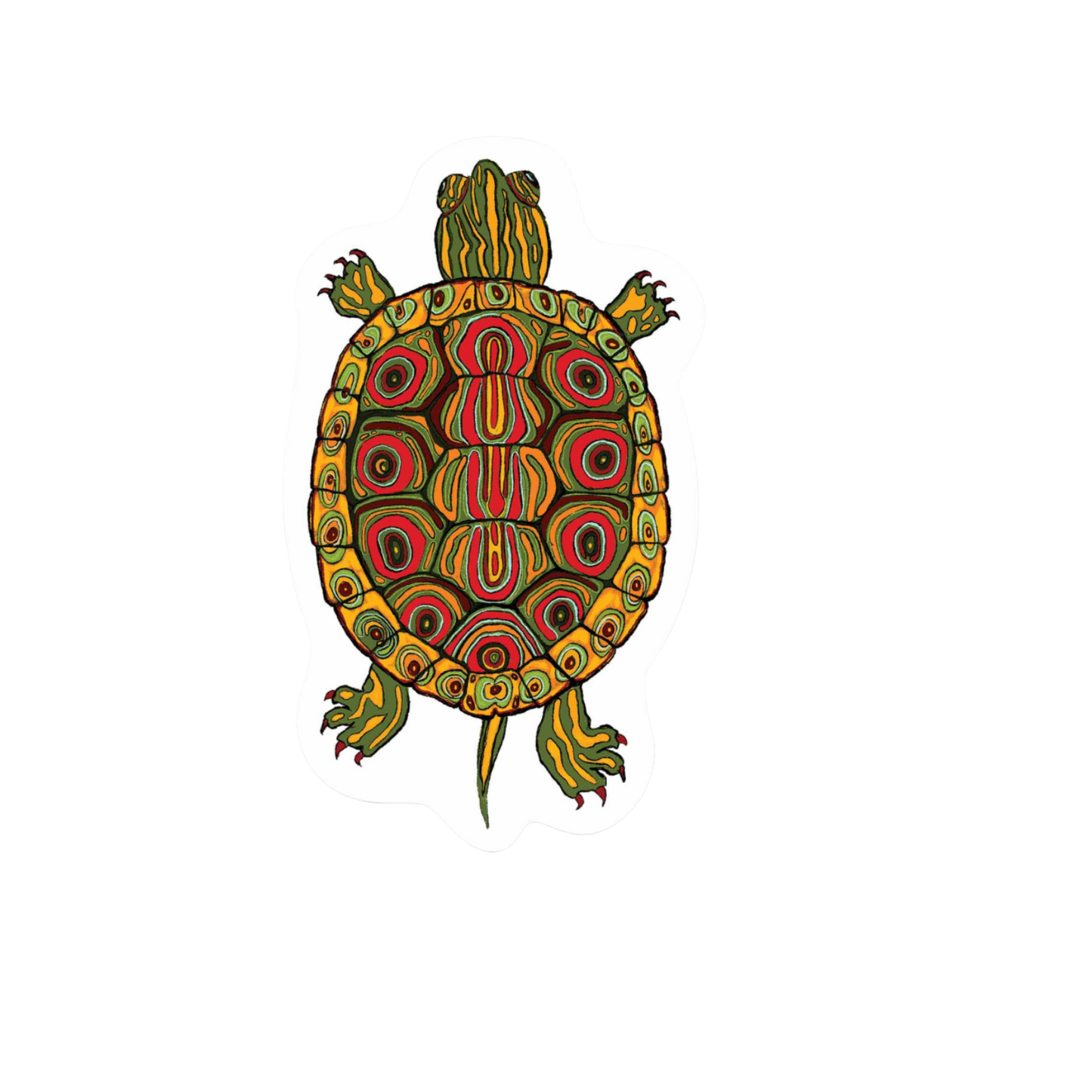 Our Turtle Art Sticker! unique, high-quality, vinyl, die-cut, eco-friendly stickers