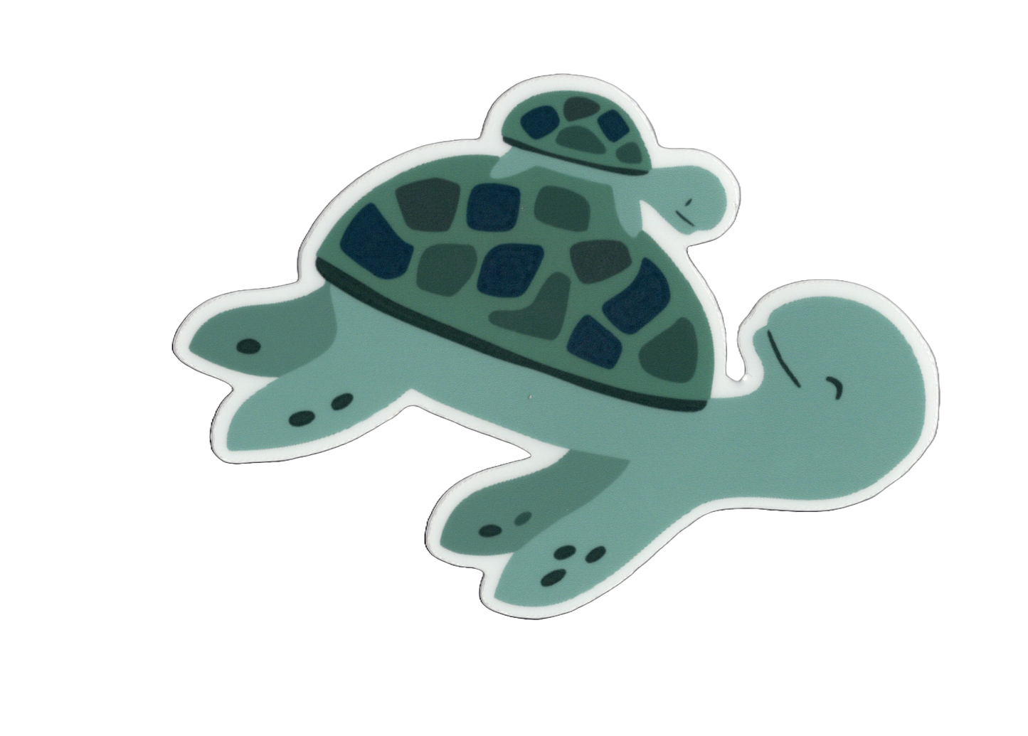 Durable vinyl, die-cut Turtle Mama Sticker