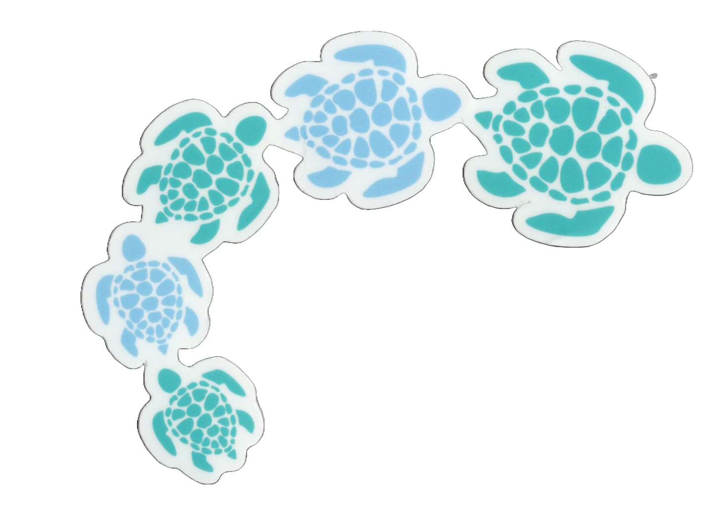 Durable vinyl, die-cut Turtles Sticker