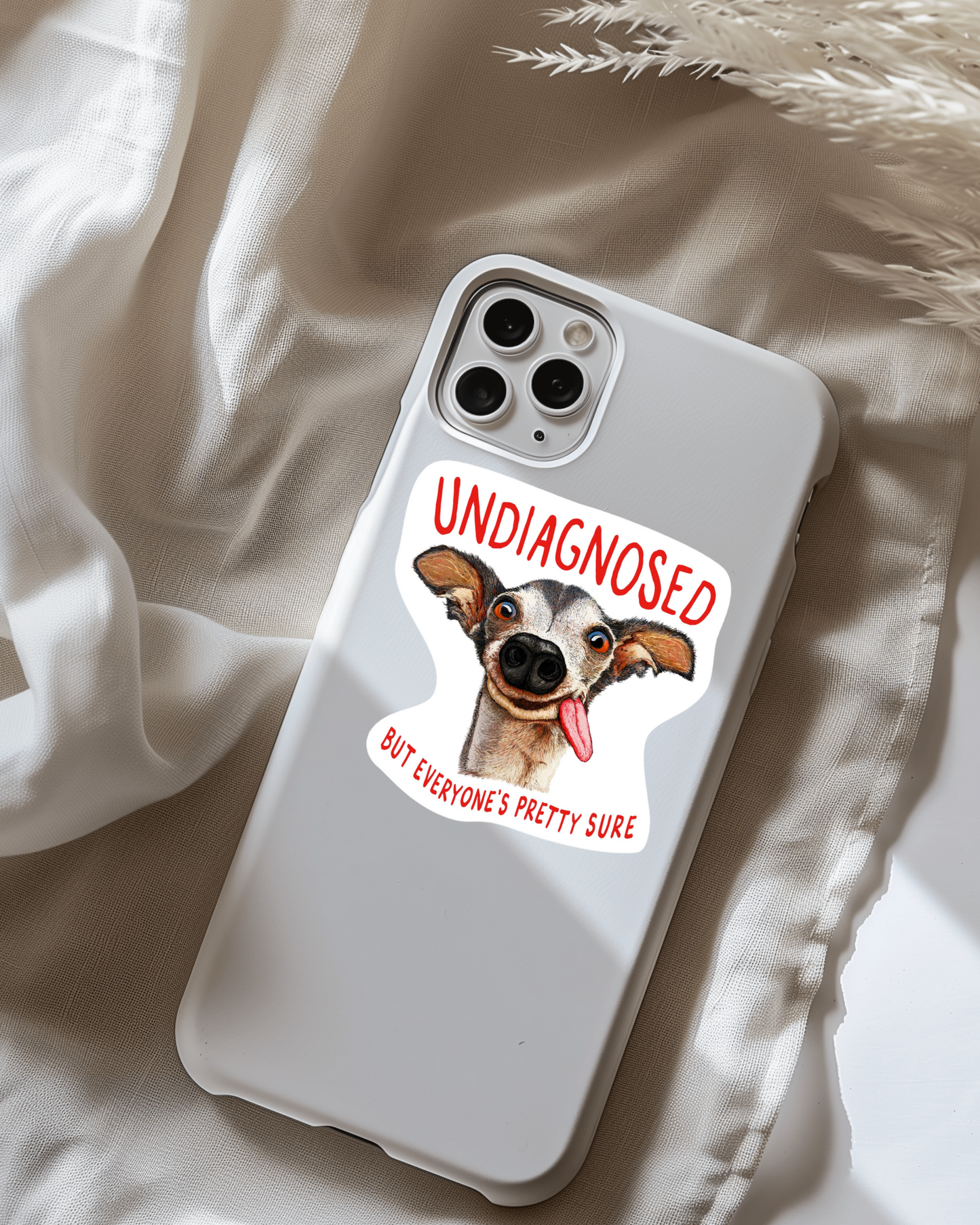 Our Undiagnosed Sticker! unique, high-quality, vinyl, die-cut, eco-friendly stickers