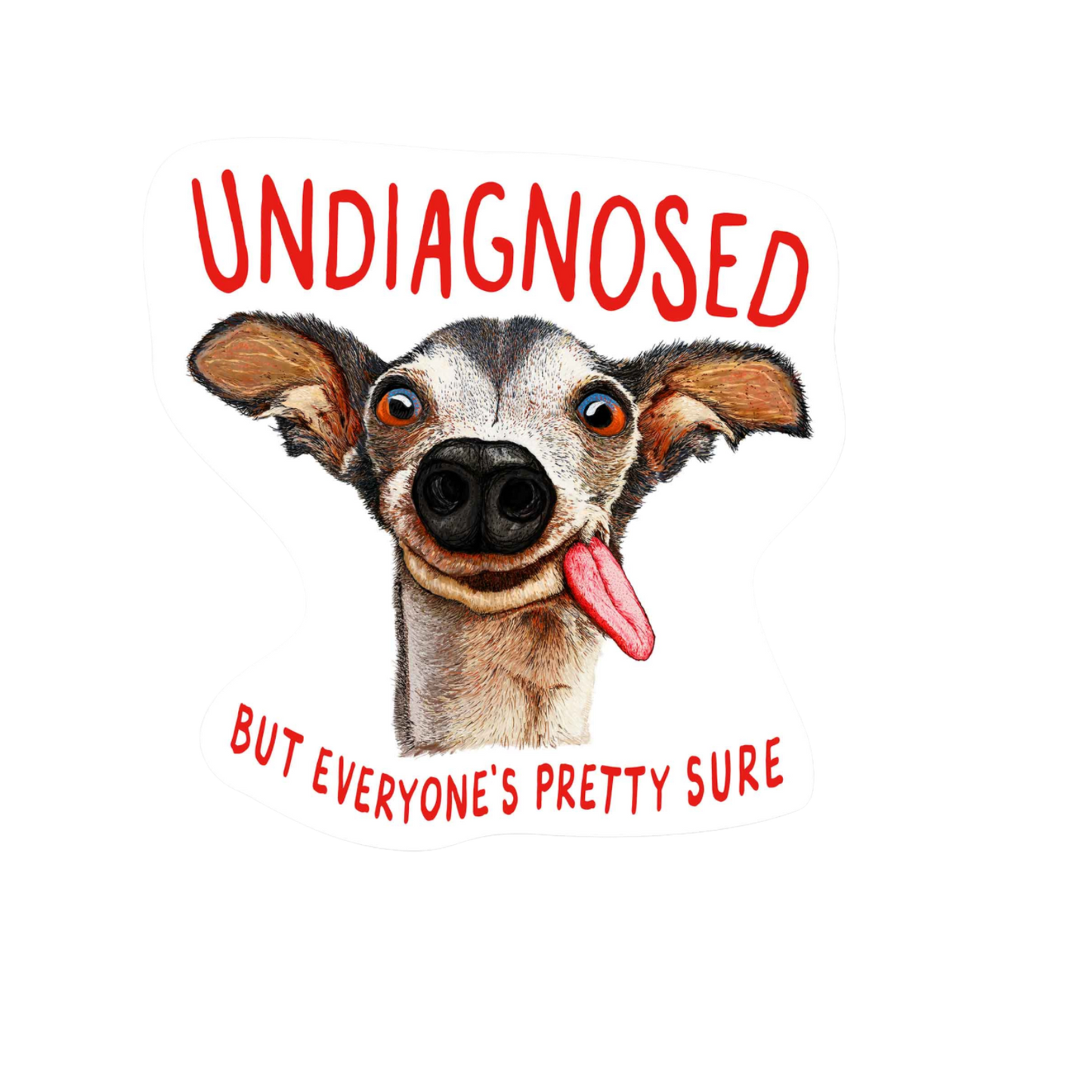 Our Undiagnosed Sticker! unique, high-quality, vinyl, die-cut, eco-friendly stickers