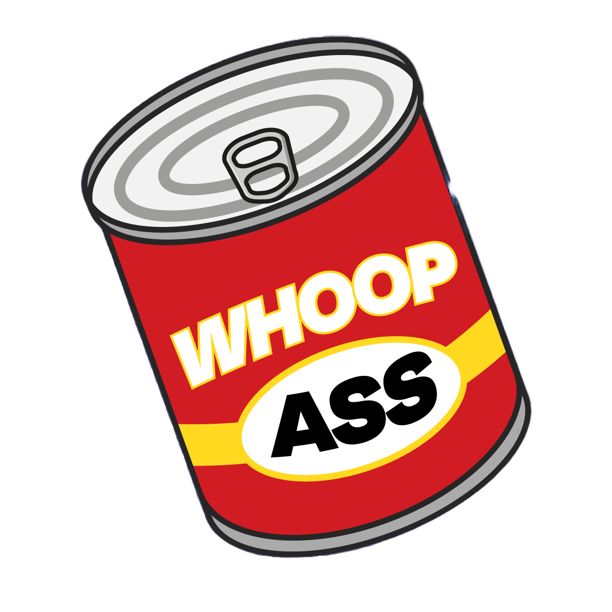 Durable vinyl, die-cut Whoop Sticker