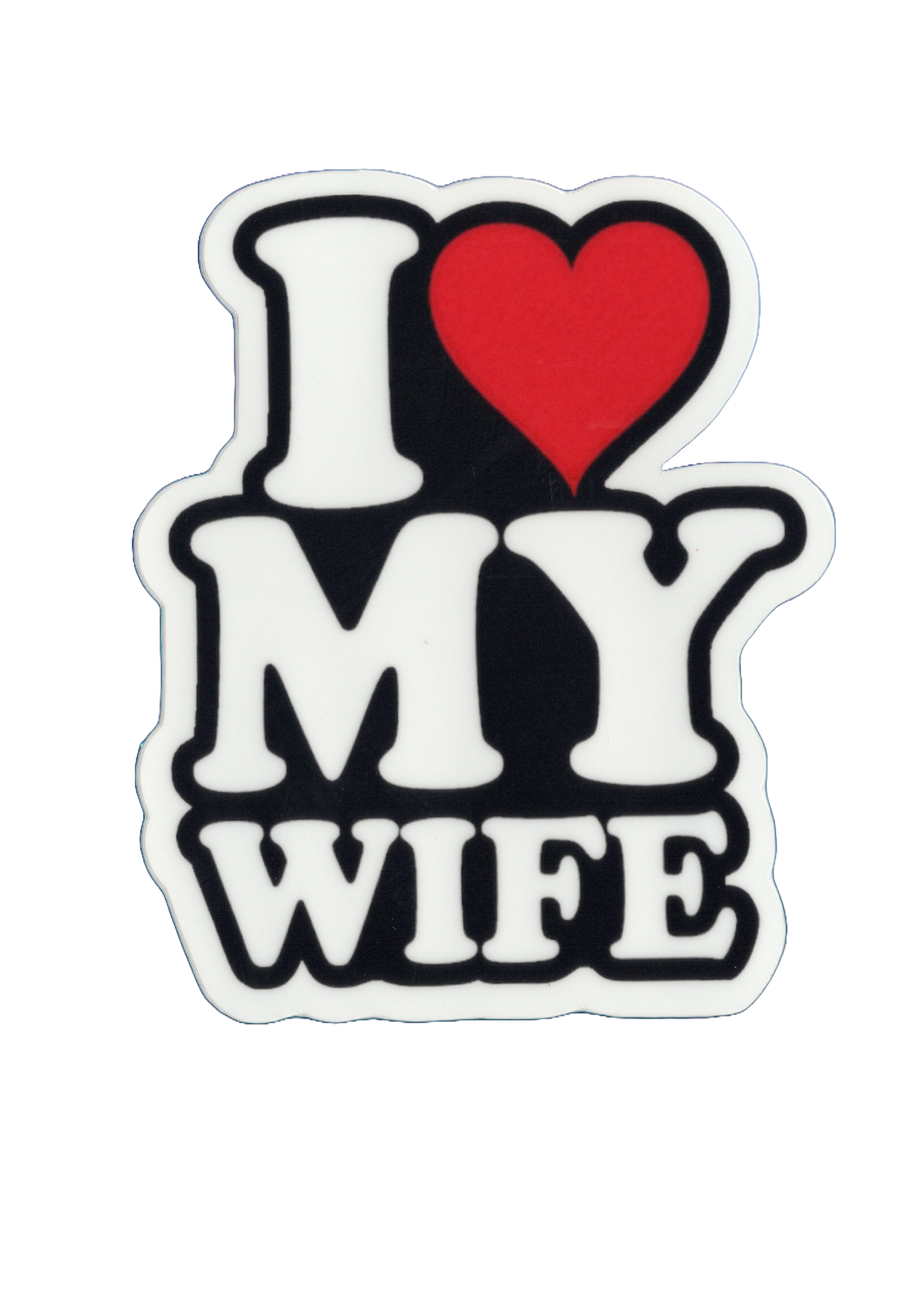 Durable vinyl, die-cut Wife Sticker
